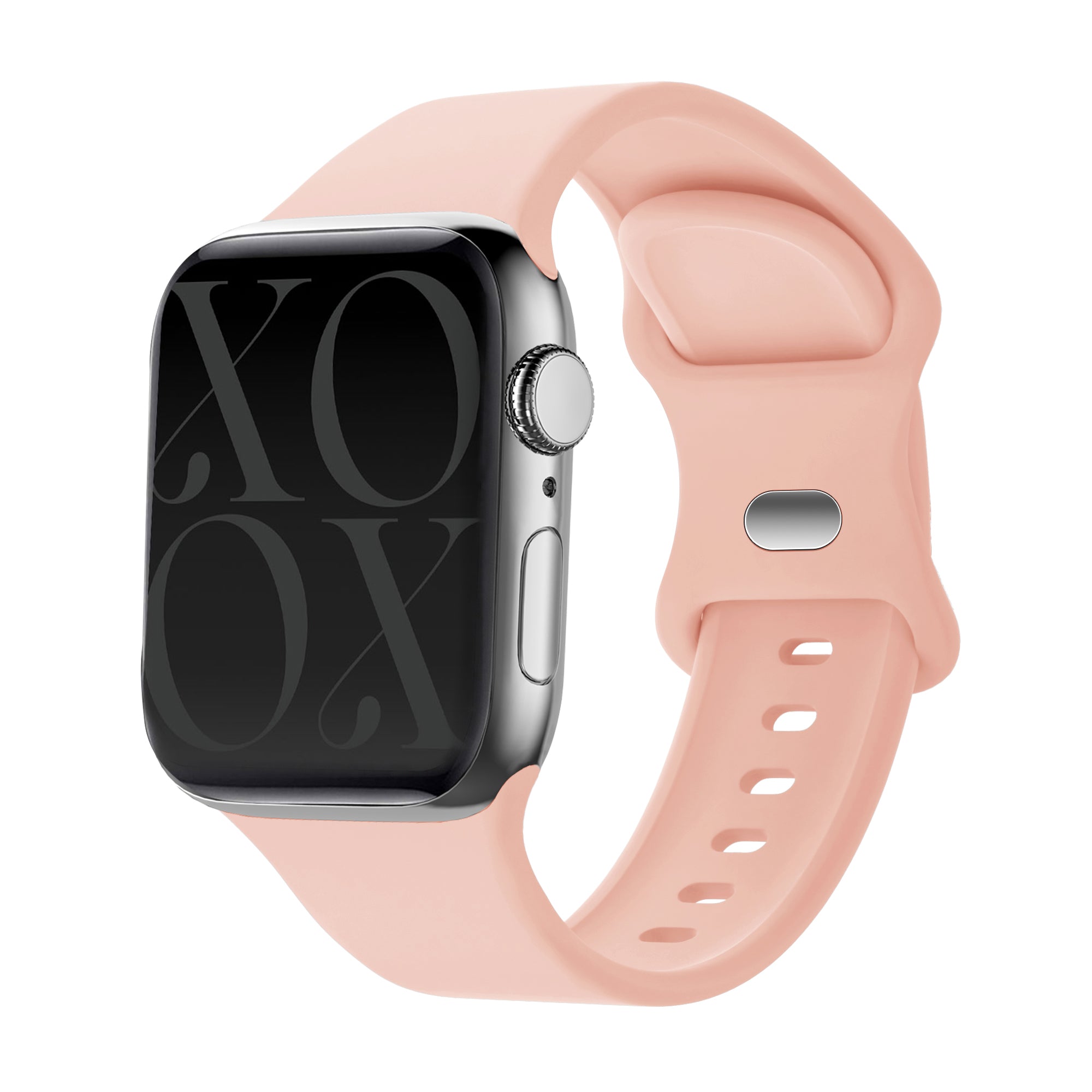 xoxo Wildhearts Bracelet silicone Apple Watch (rose pâle)