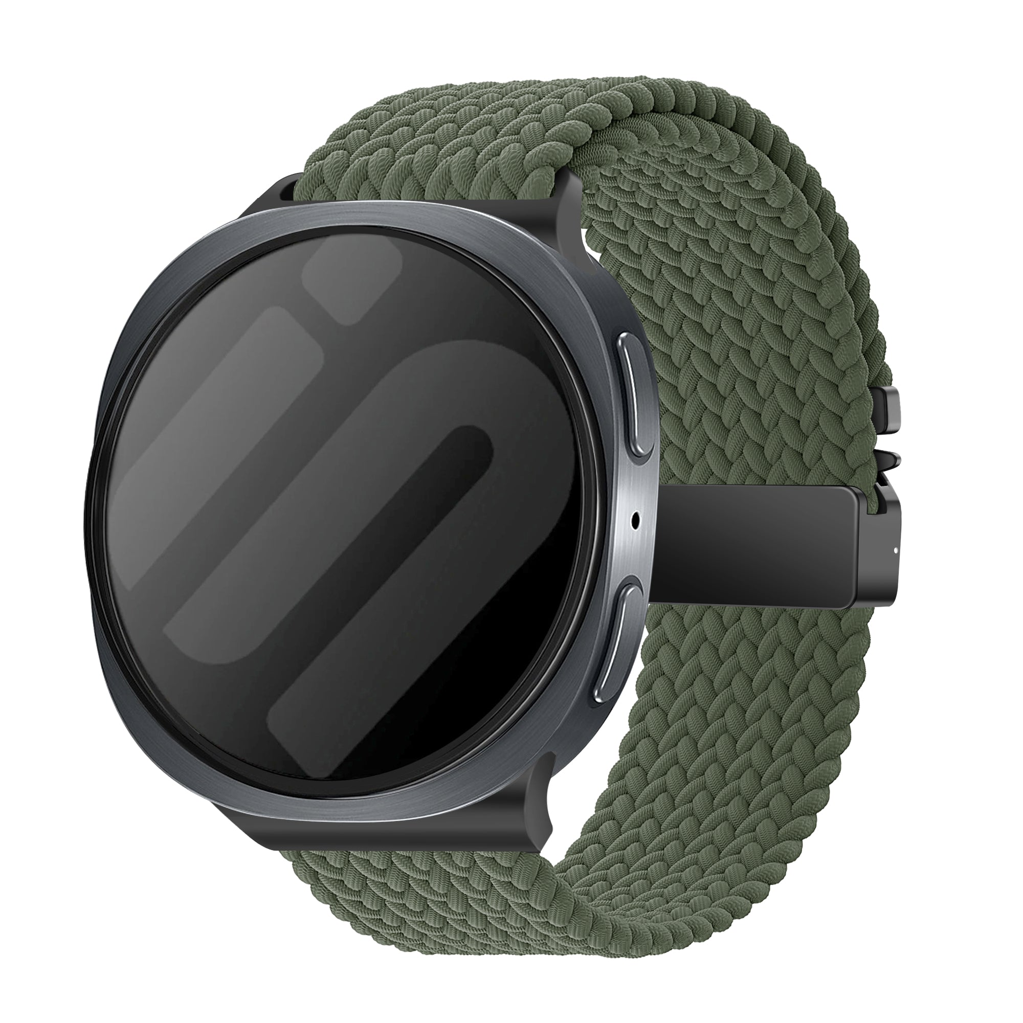 Bracelet tressé boucle en P Samsung Galaxy Watch 9 - 44mm (vert militaire)