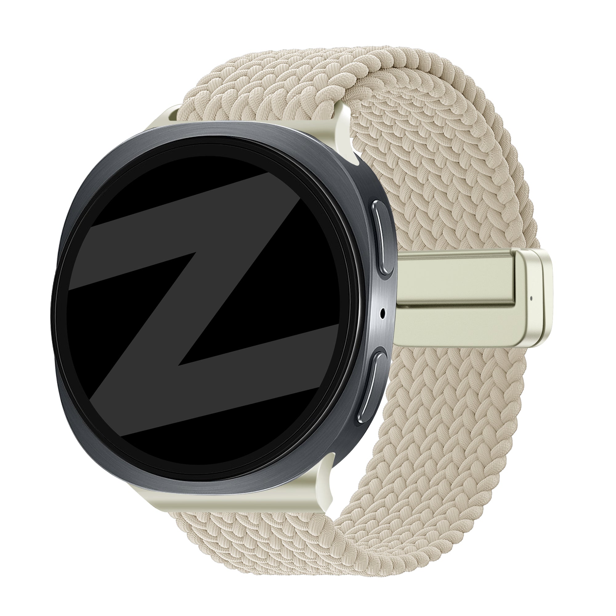 Bandz Bracelet tissé magnétique Samsung Galaxy Watch 8 Classic (lumière stellaire)