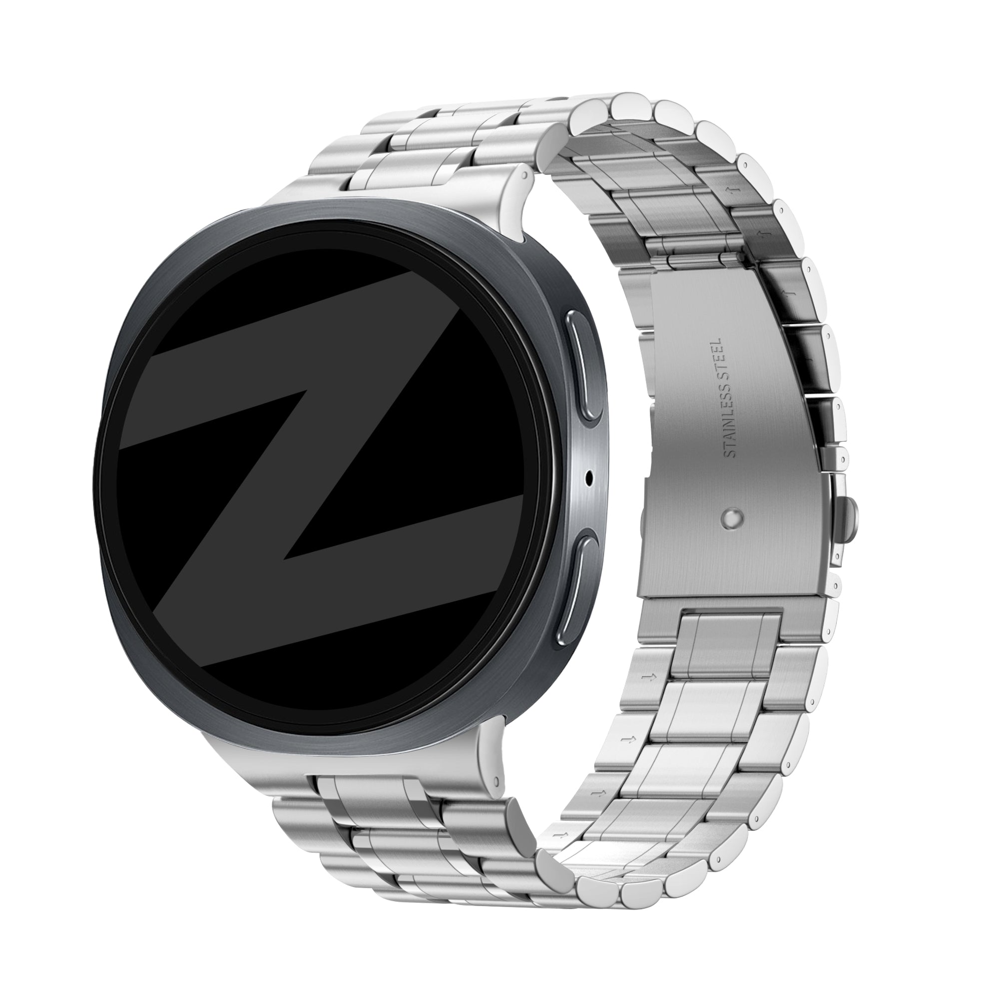 Bandz Bracelet acier 'Deluxe' Samsung Galaxy Watch 8 - 44mm (argent)