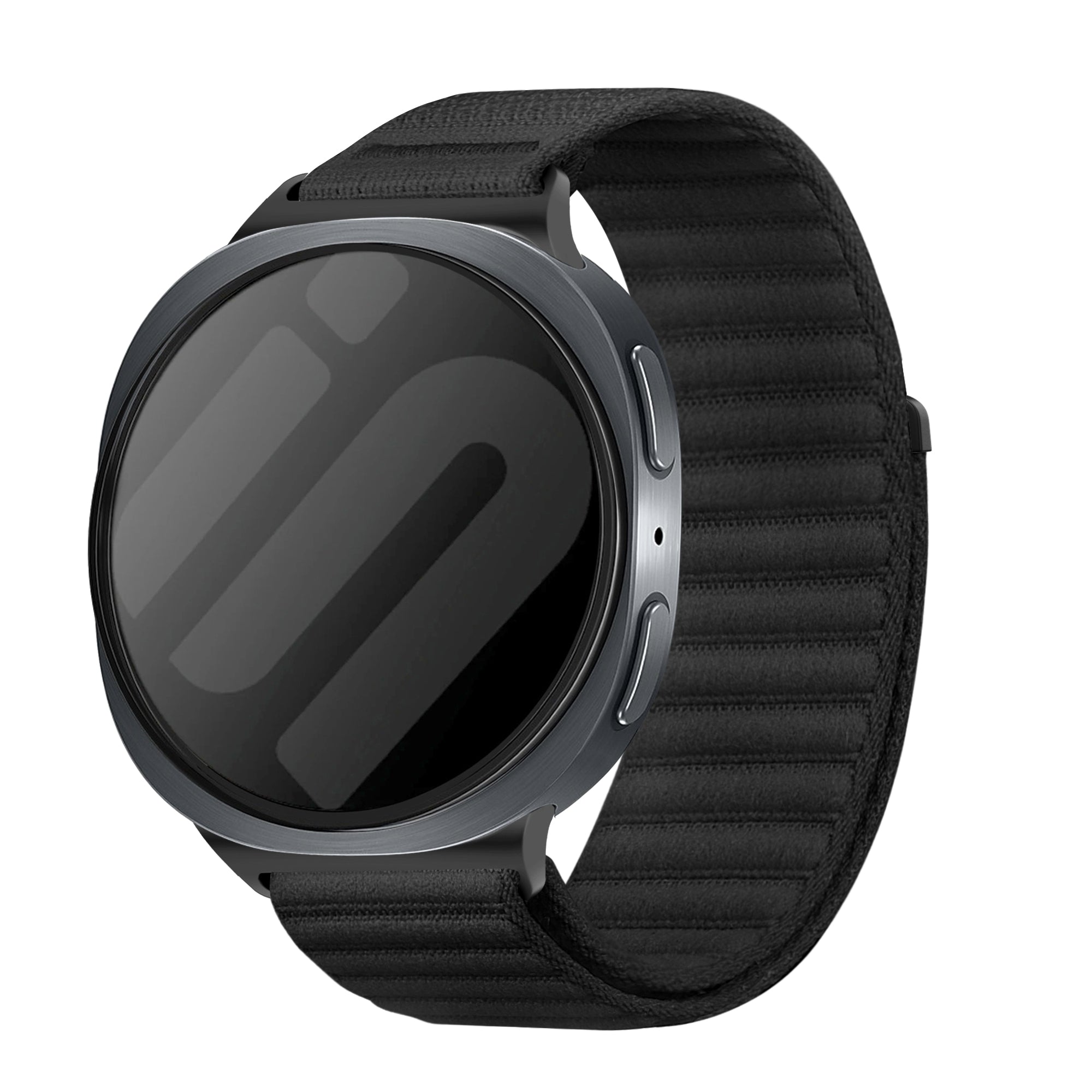 Bracelet nylon ondulé Samsung Galaxy Watch 9 - 44mm (noir)