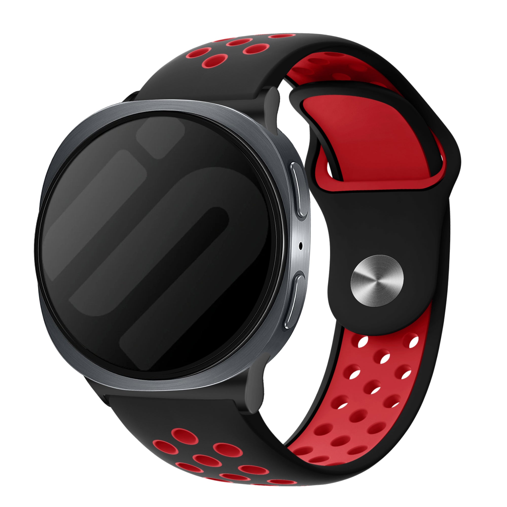 Bracelet sport Samsung Galaxy Watch 9 - 44mm (noir/rouge)