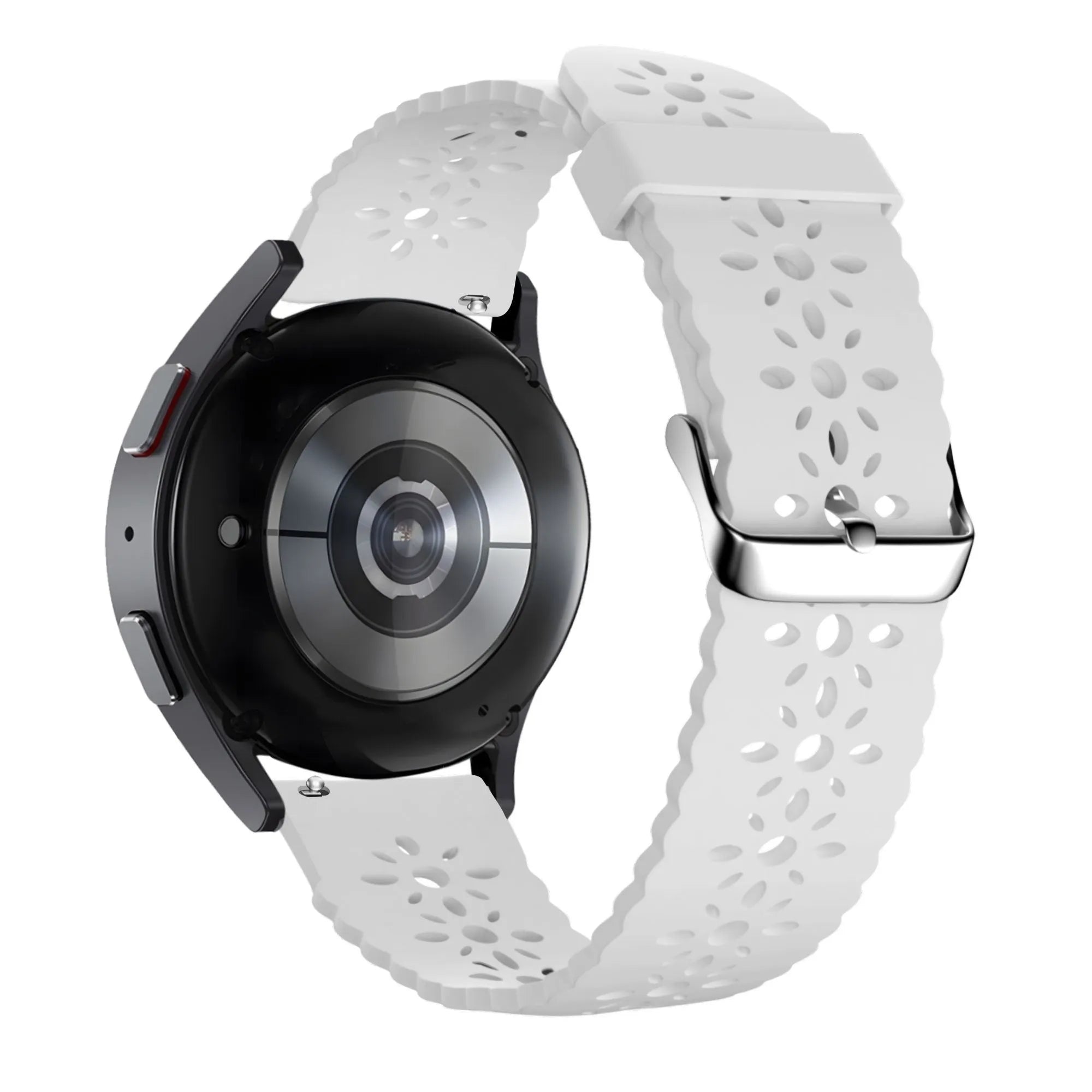 Bandz Levowatch Edgy Patterned Silicone Strap (White)