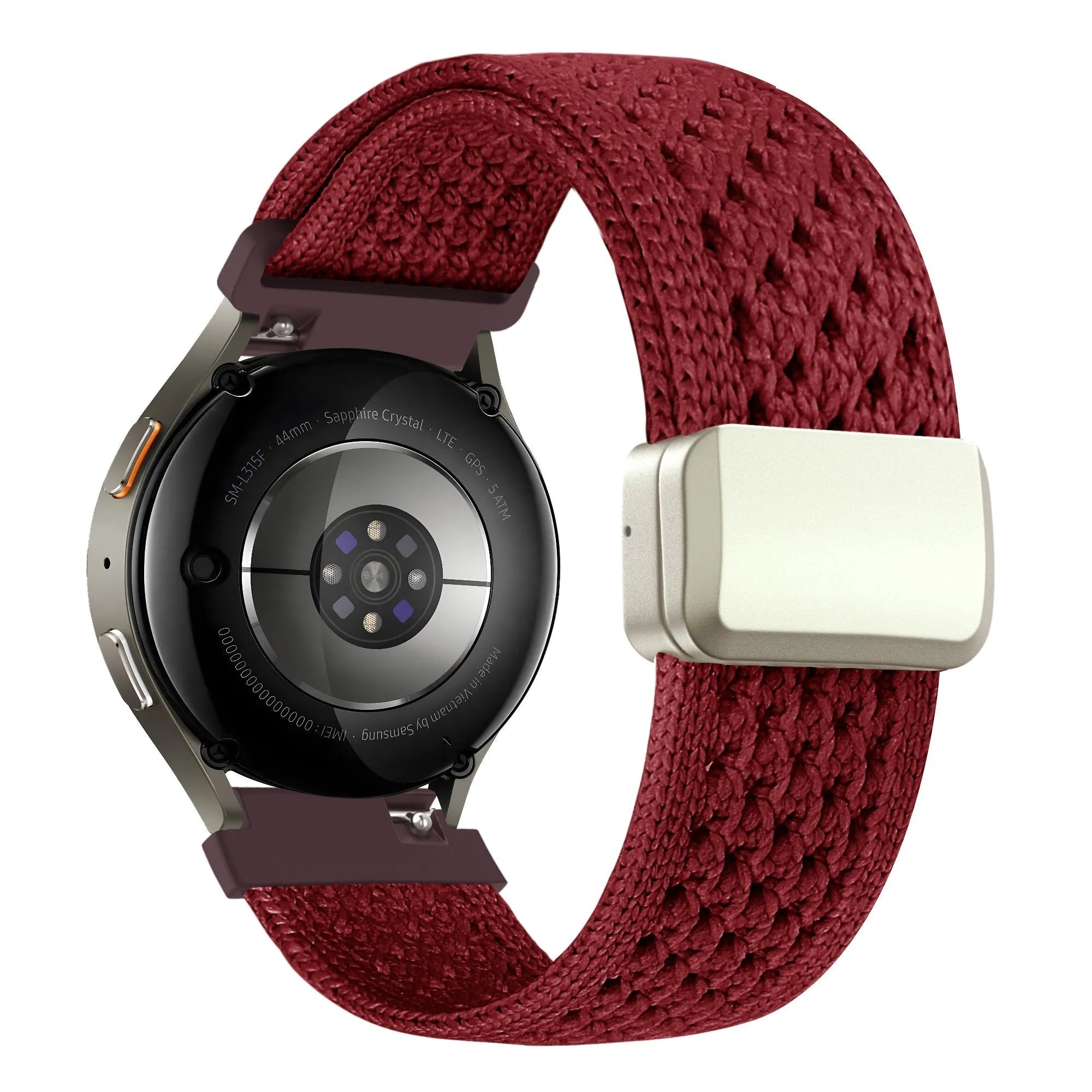 Bandz Bracelet nylon vintage Levowatch Edgy (rouge)