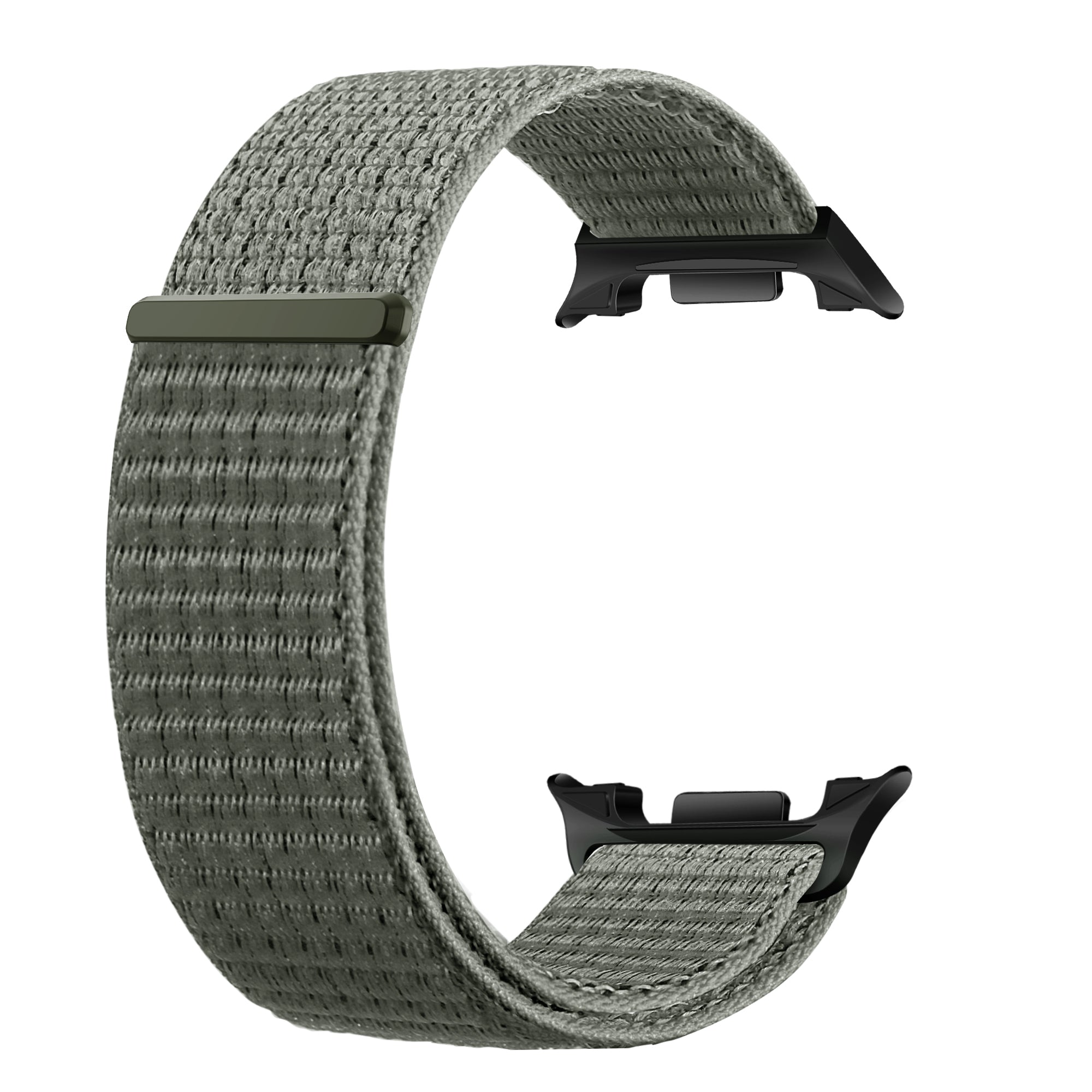 Bracelet nylon Samsung Galaxy Watch 9 - 44mm (vert-gris)