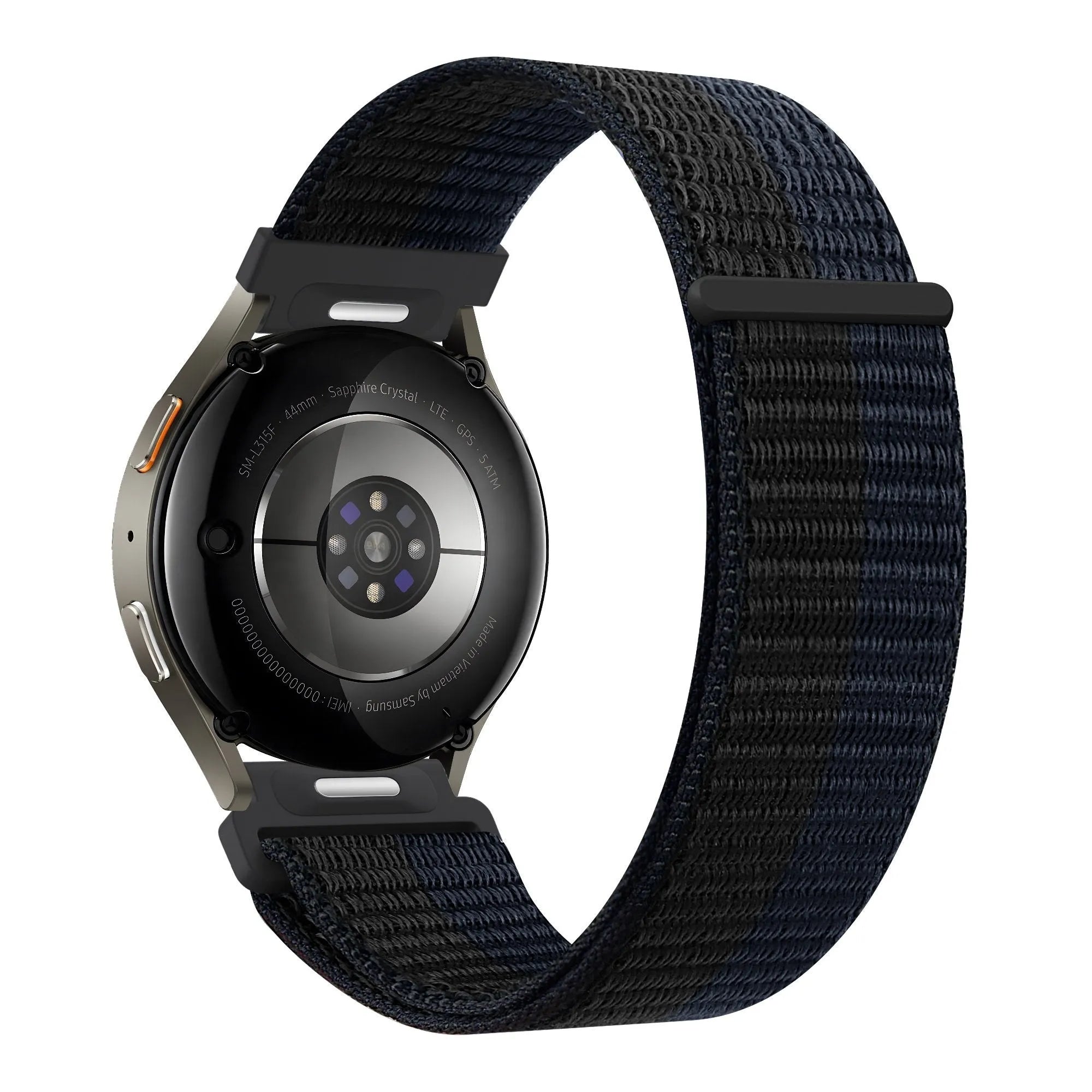 Bandz Bracelet nylon 'Easy Fit' Levowatch Edgy (noir/bleu)