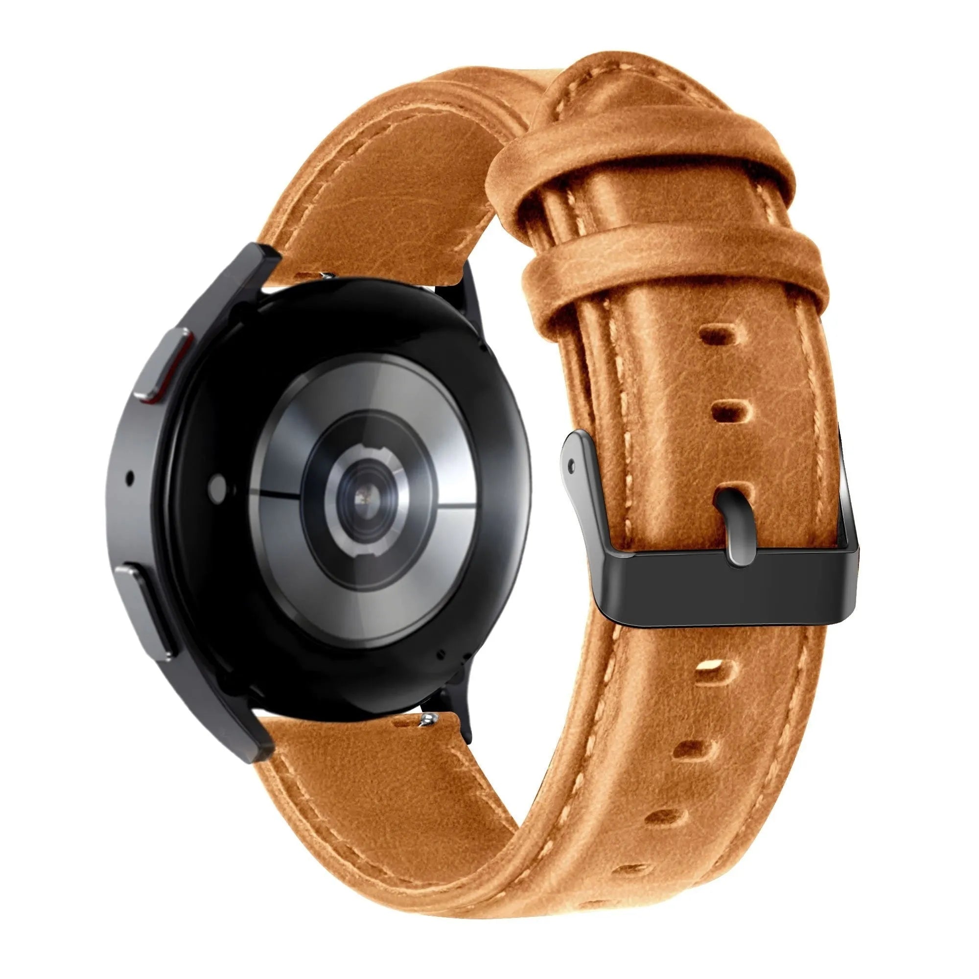 Bandz Bracelet cuir 'Classic' Pebble Round 2 - 20mm (marron)