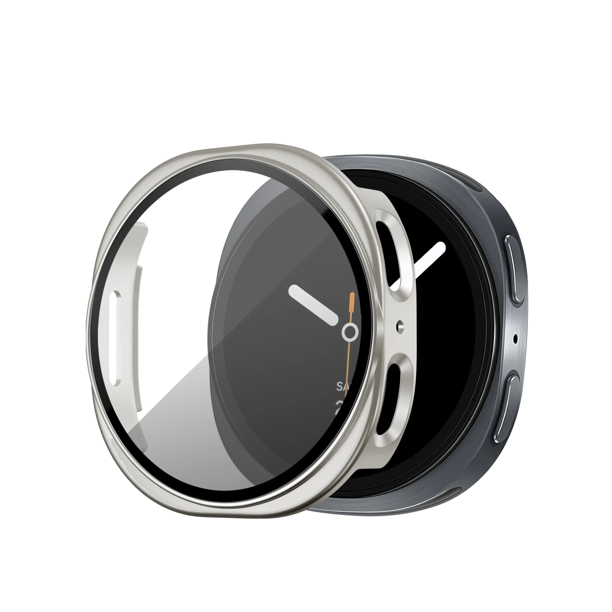 Bandz Coque PC avec verre Samsung Galaxy Watch 8 / 9 - 40mm (lumière stellaire)