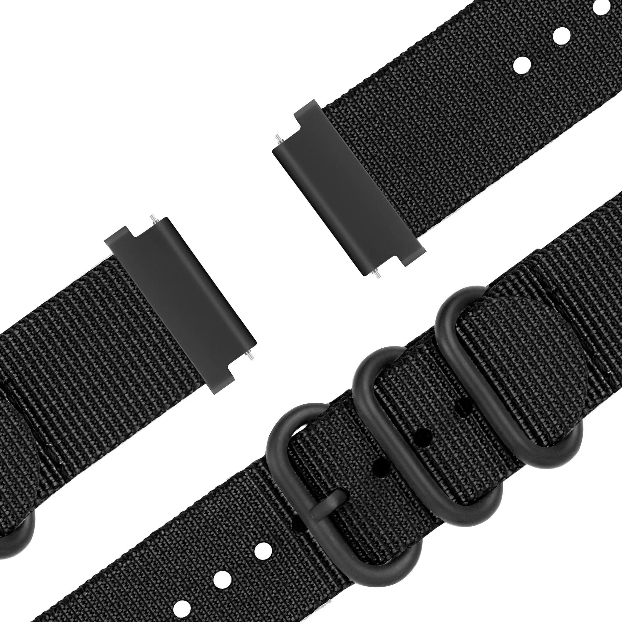 Bandz Bracelet nylon à boucle Levowatch Edgy (noir)