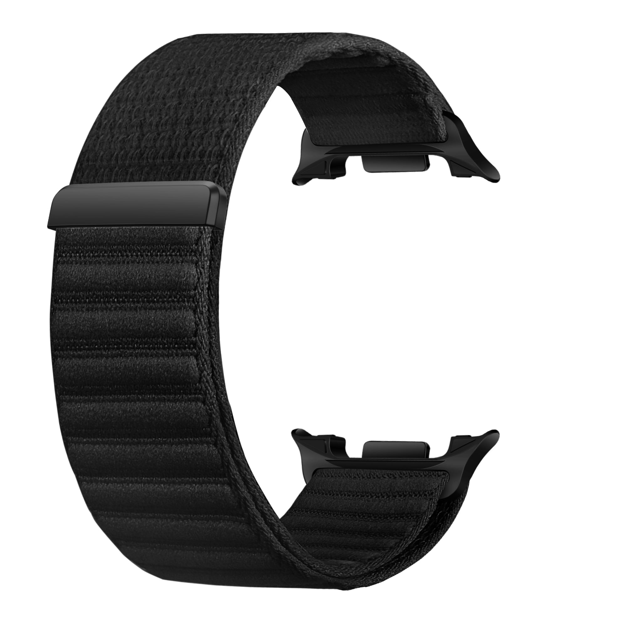 Bracelet nylon ondulé Samsung Galaxy Watch 9 - 44mm (noir)