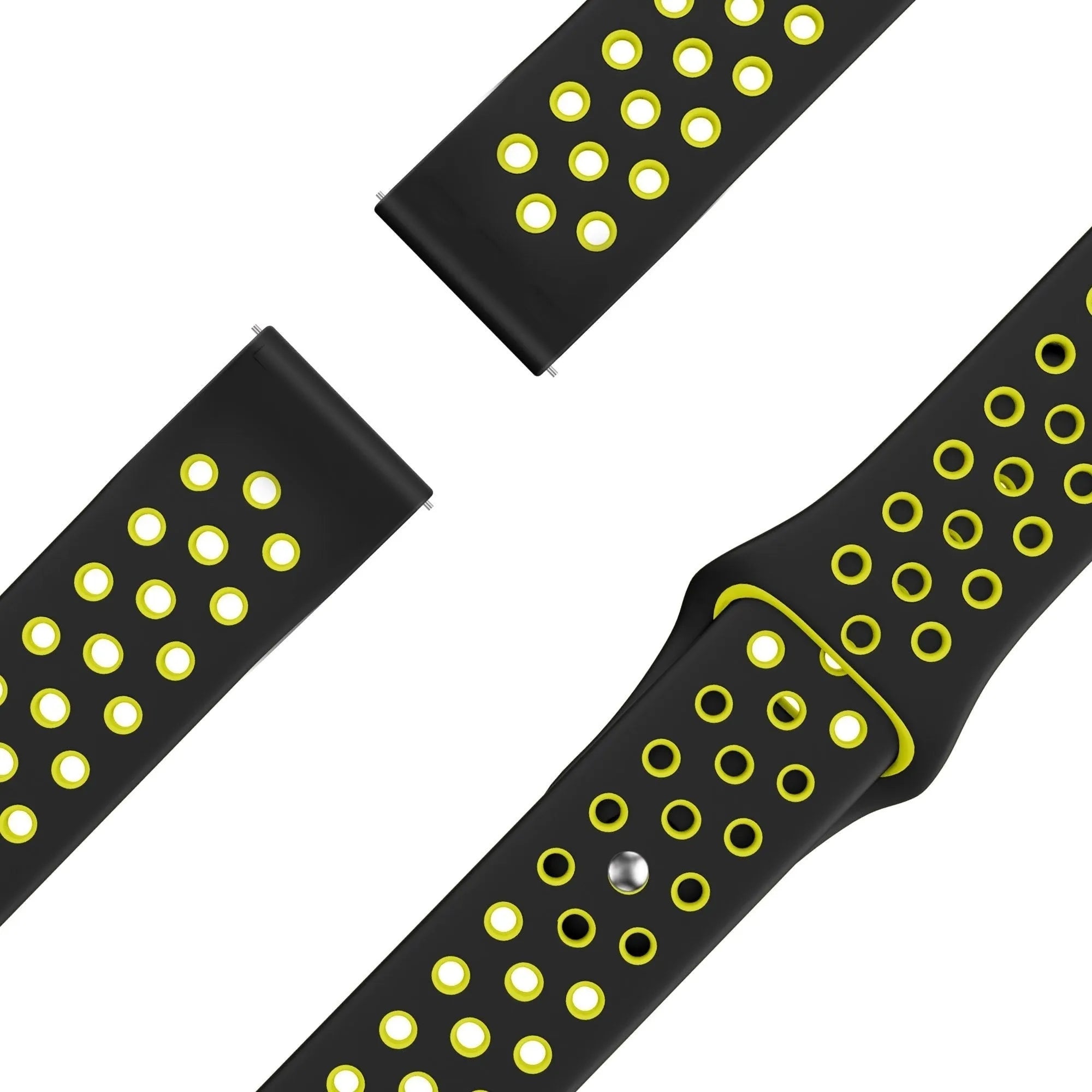 Bandz Bracelet sport 'Deluxe' Levowatch Eve (noir/jaune)