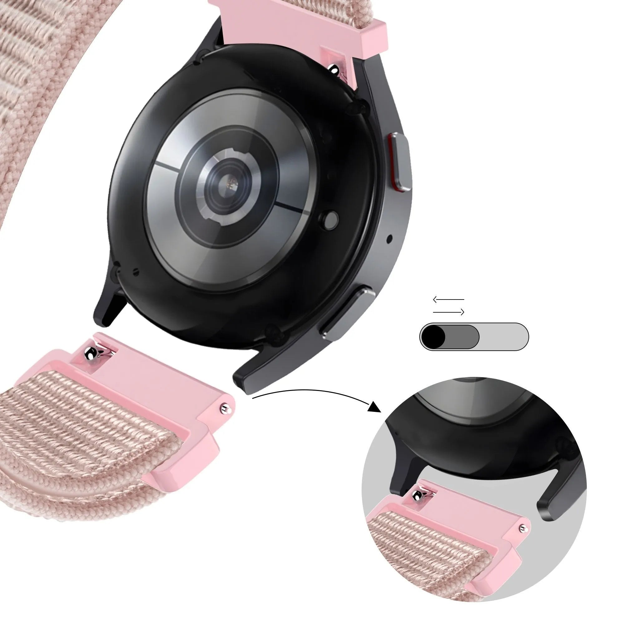 Bandz Bracelet nylon ICE Smart 3.0 Rectangular 1.78 (or rose)