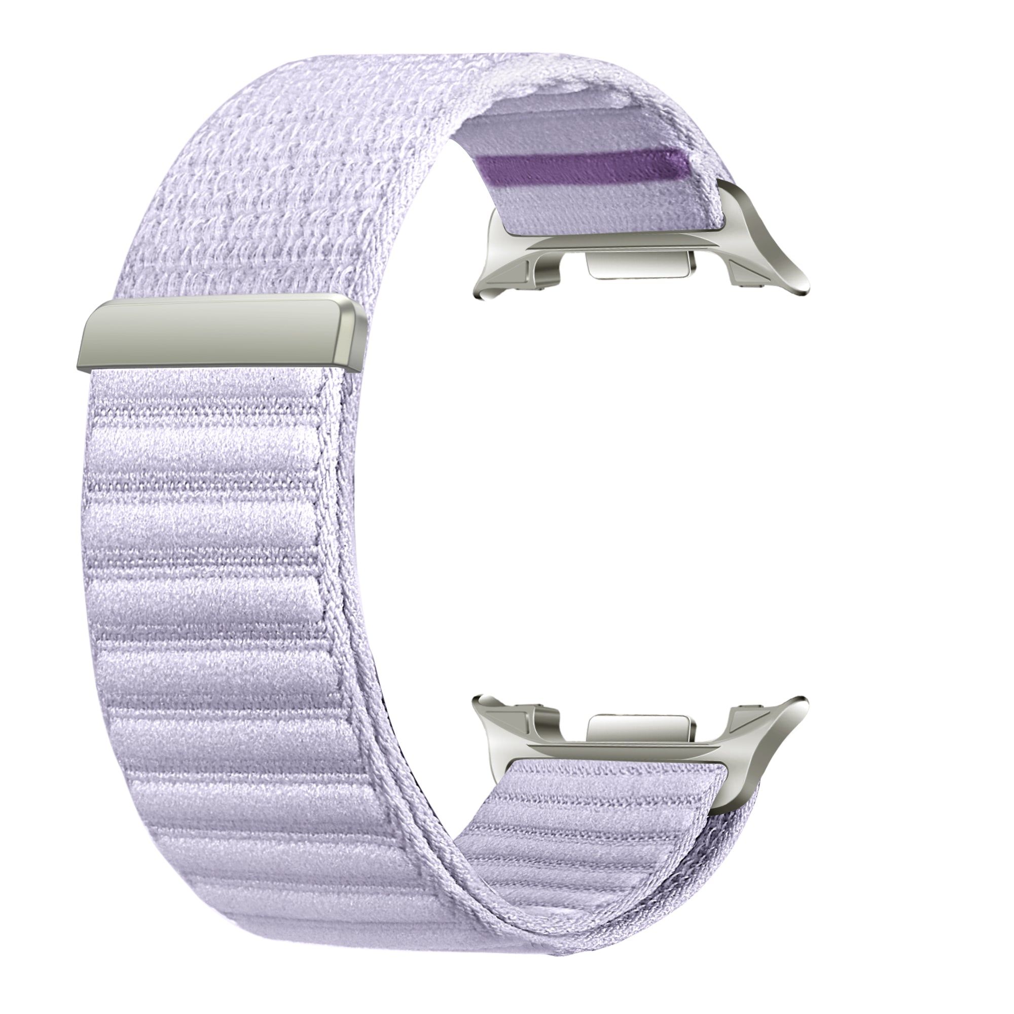 Bracelet nylon ondulé Samsung Galaxy Watch 9 - 44mm (mauve)