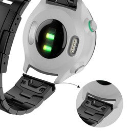 Bandz Bracelet á maillons en titane Garmin Instinct 3 - 45mm (noir)