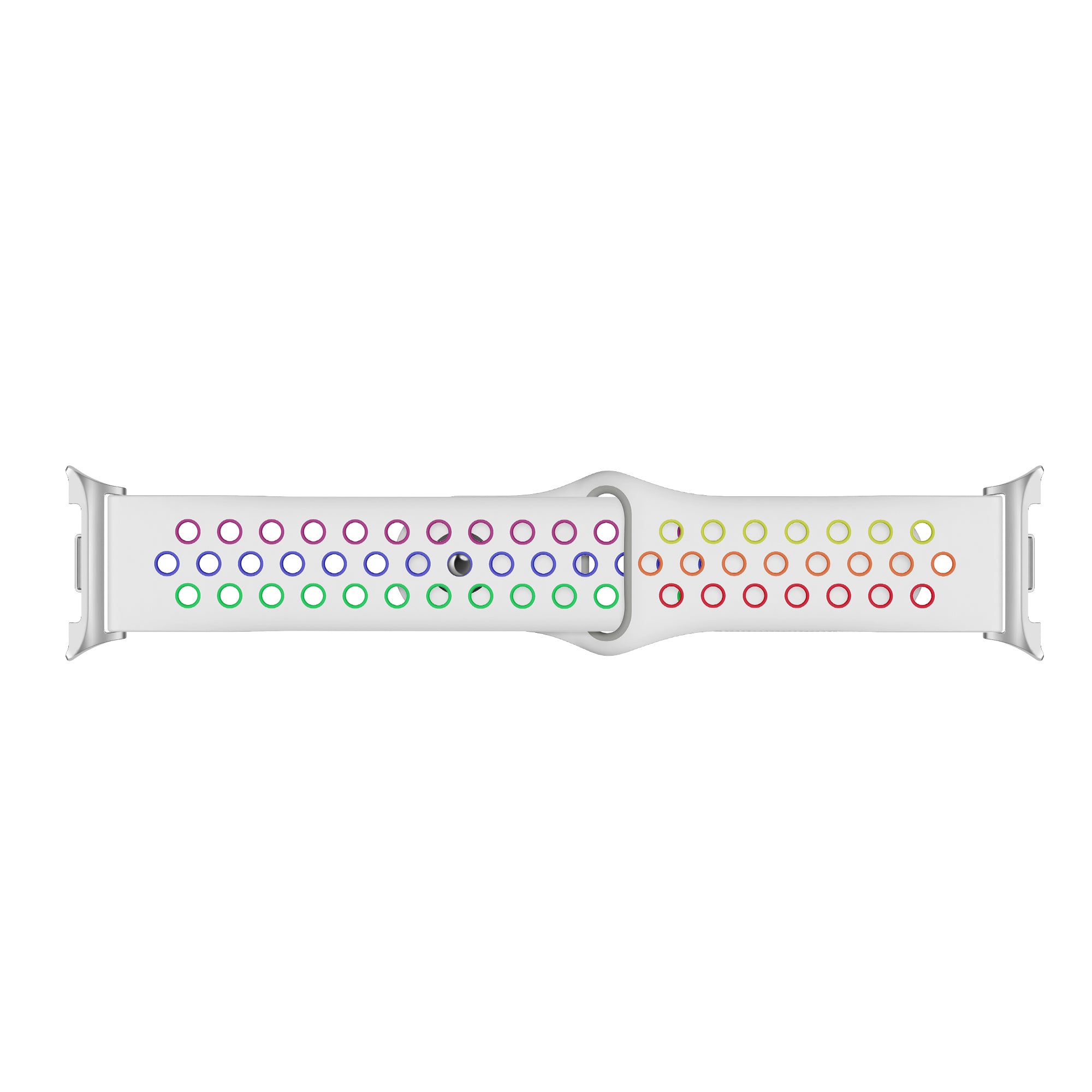 Bracelet sport Samsung Galaxy Watch 9 - 44mm (blanc/multicolore)