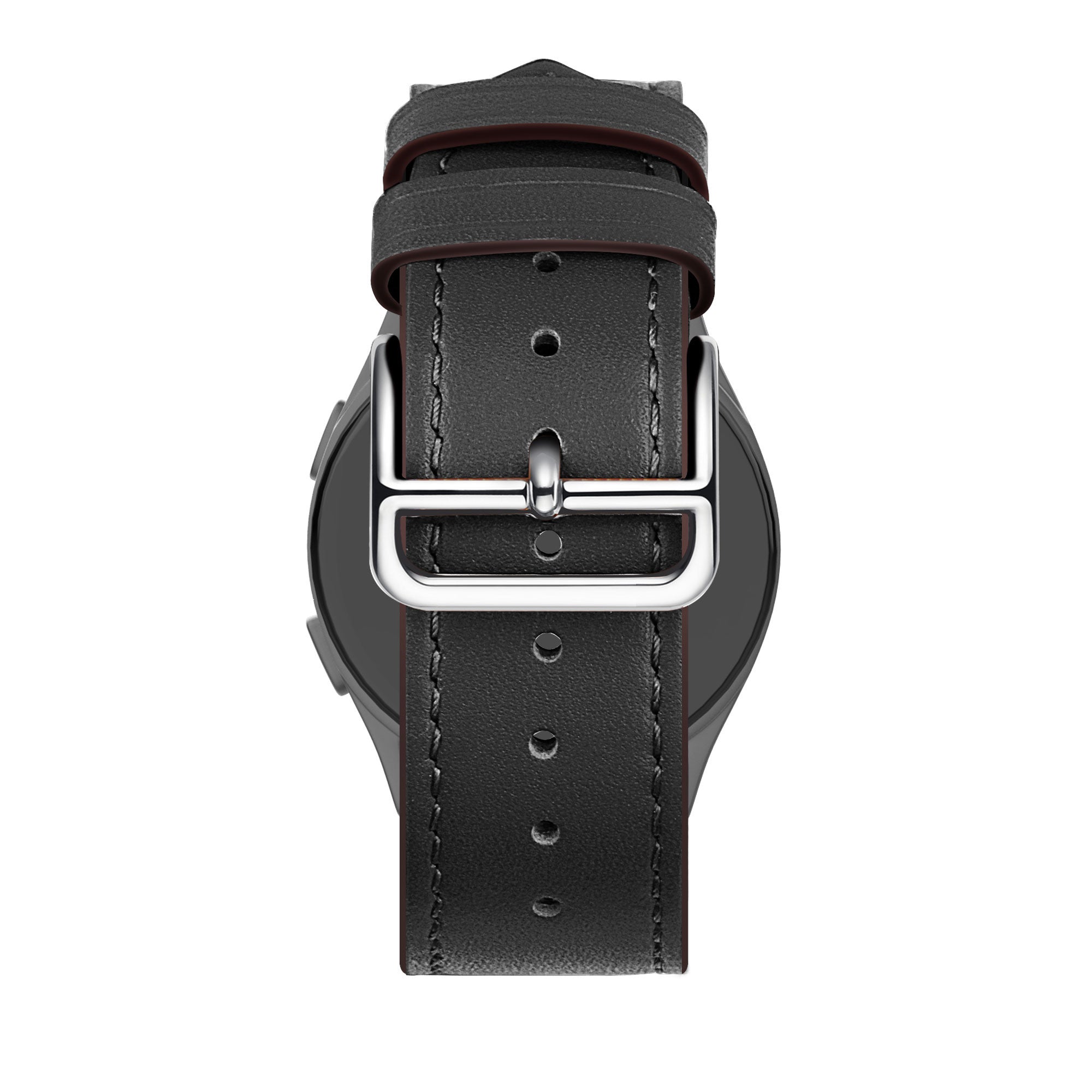 Bandz Amazfit Balance 2 Leather Strap 'Deluxe' (Black)