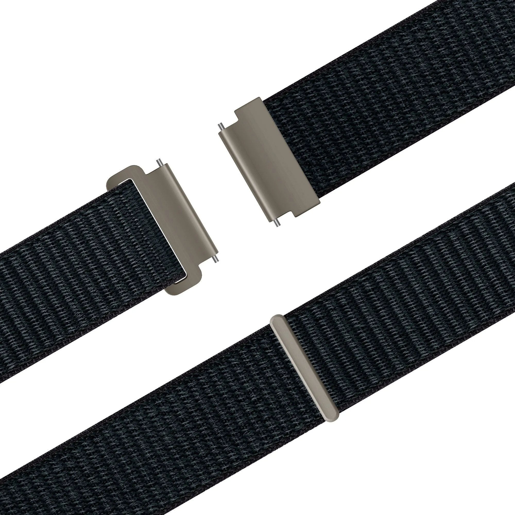 Bandz Bracelet nylon 'Easy Fit' Levowatch Edgy (grisbleu)