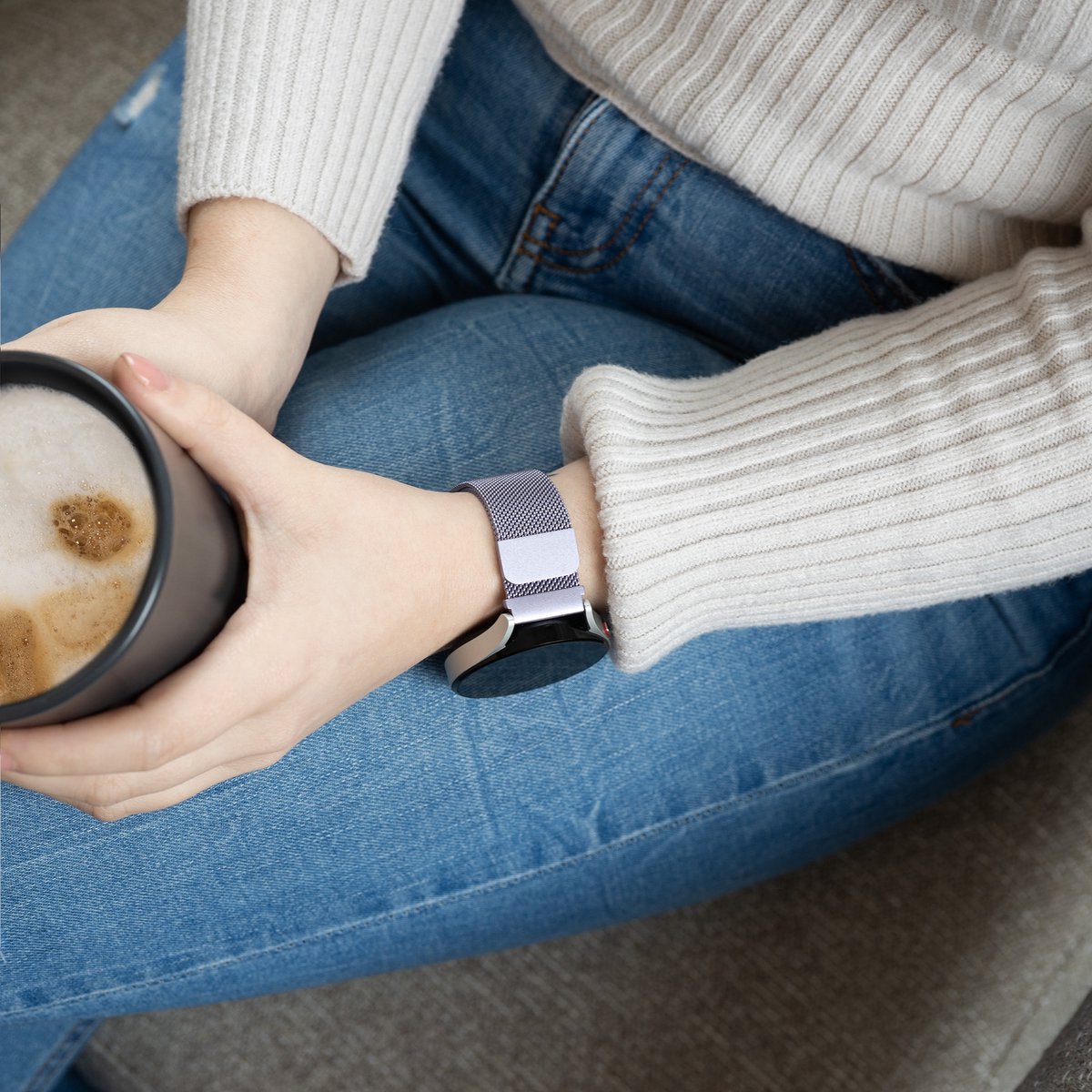 Bracelet Milanais Samsung Galaxy Watch 5 - 44mm (violet clair)