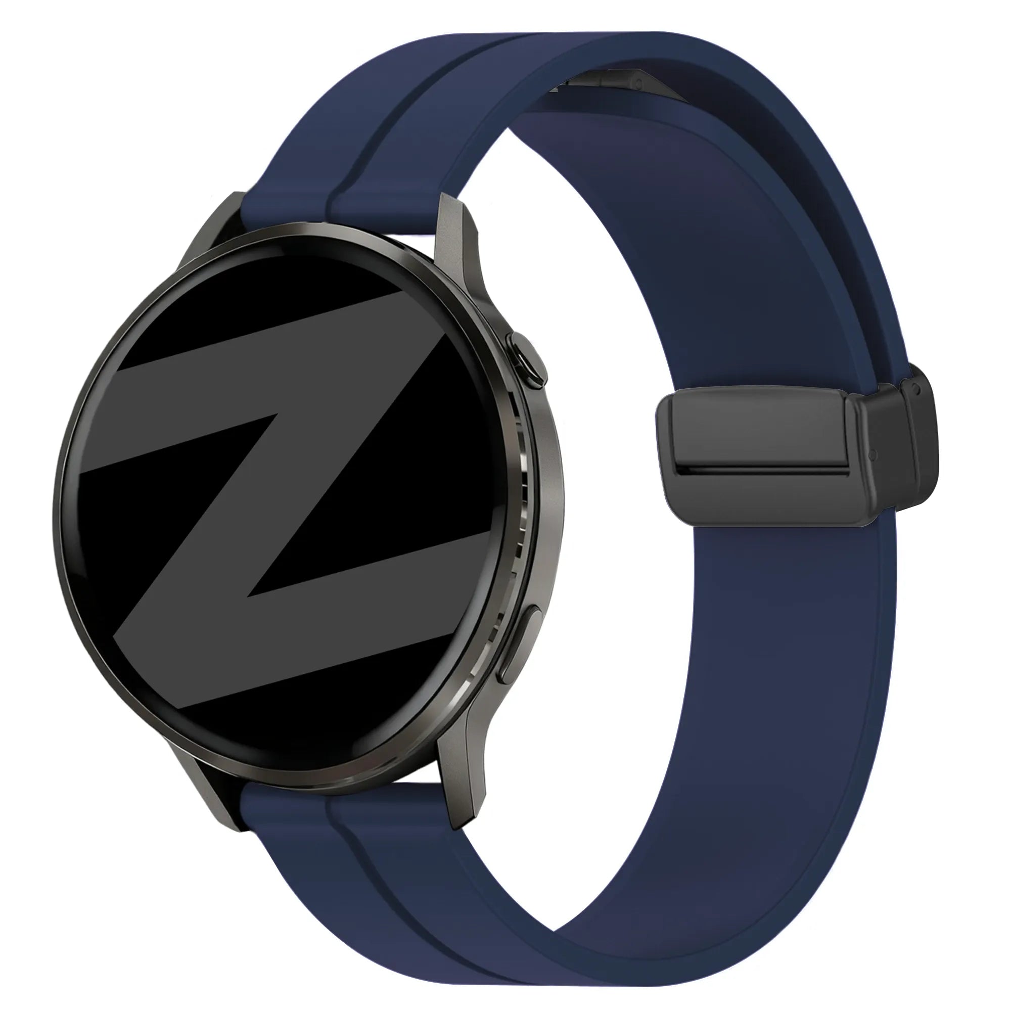 Bandz Bracelet silicone avec boucle en D Garmin Venu 2 (bleu foncé)