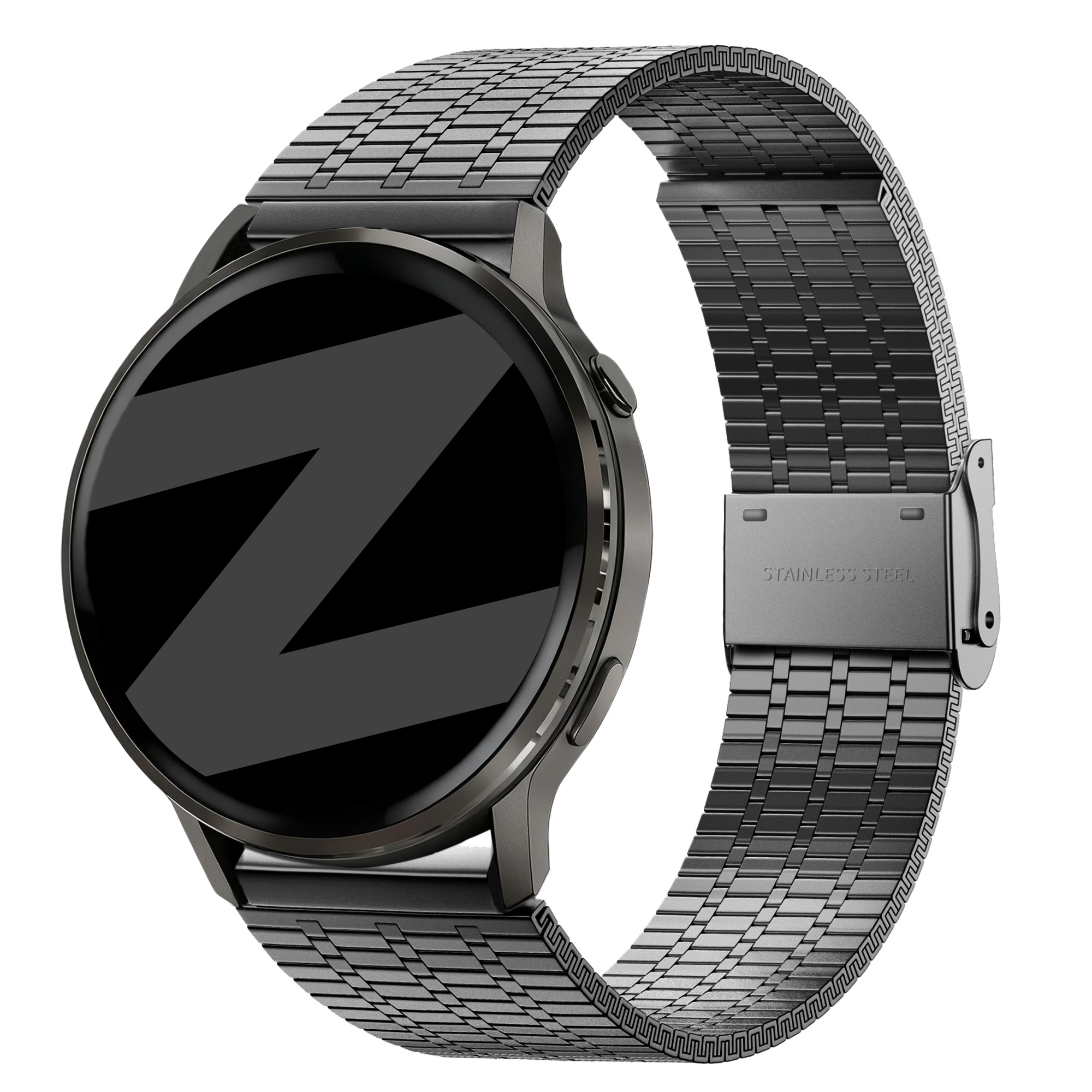 Bandz Bracelet acier ajustable Garmin Forerunner 70 (noir)