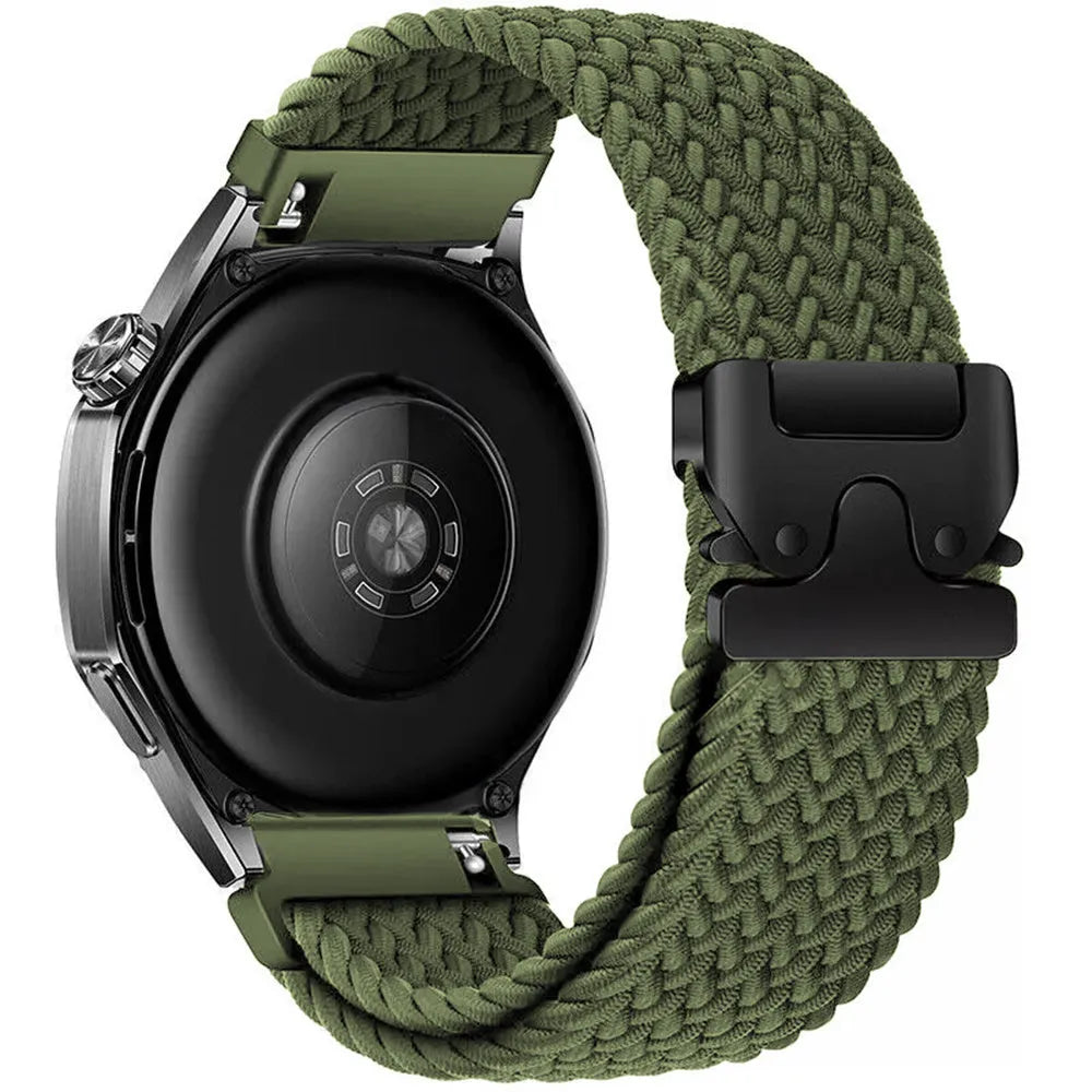 Bracelet tressé Fossil Gen 5e - 44mm avec P-boucle (vert)