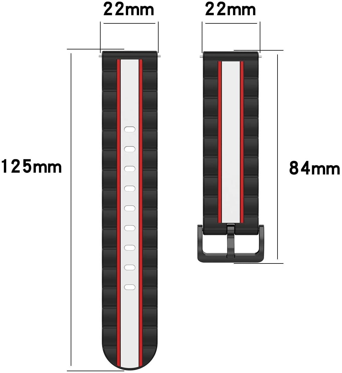 Redmi Watch 5 Active Special Edition Strap (Black/White)
