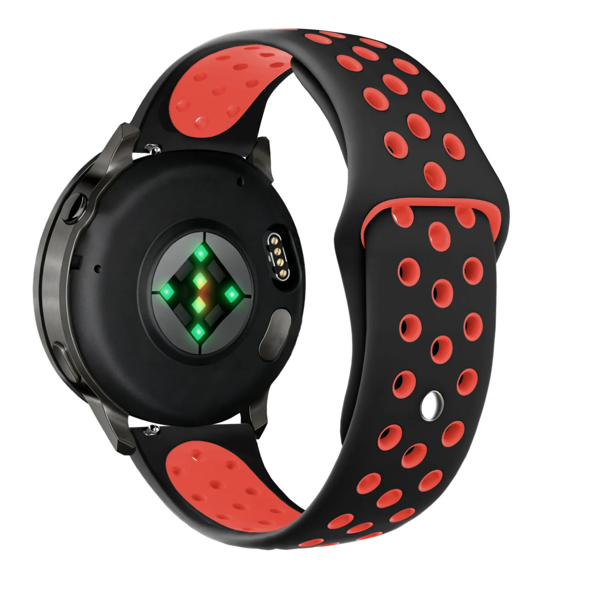 Bandz Bracelet sport 'Deluxe' Garmin Venu 2 (noir/rouge)