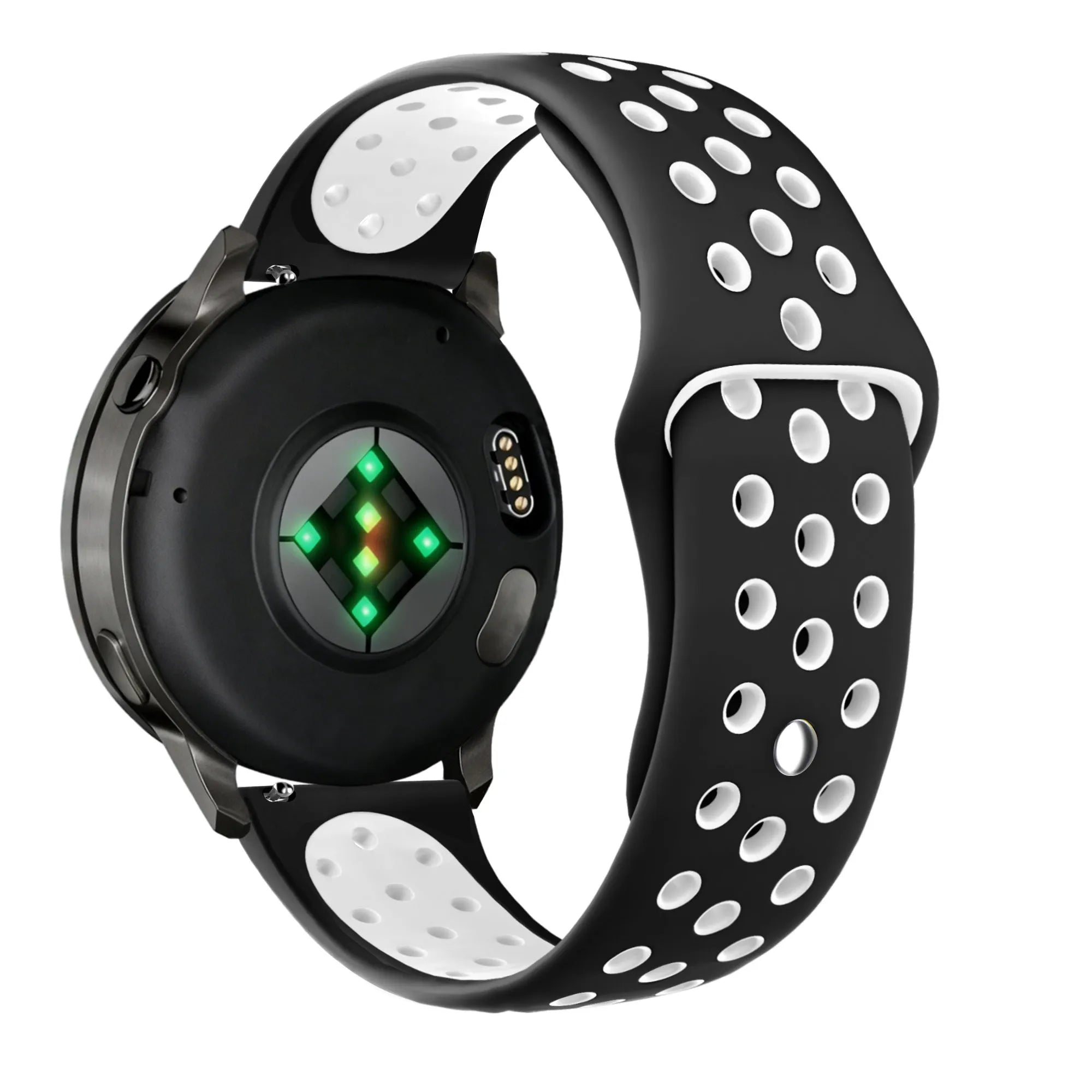Bandz Bracelet sport 'Deluxe' Garmin Venu 2 (noir/blanc)
