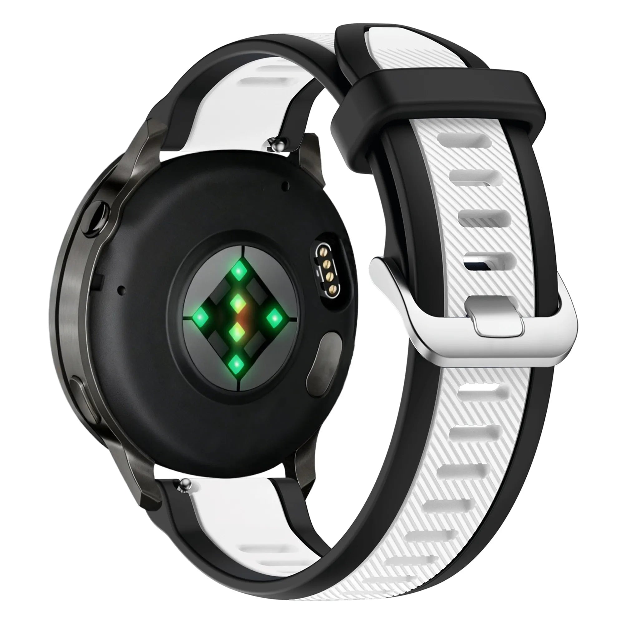 Bandz Bracelet dual sport avec boucle Garmin Venu 2 (noir/blanc)