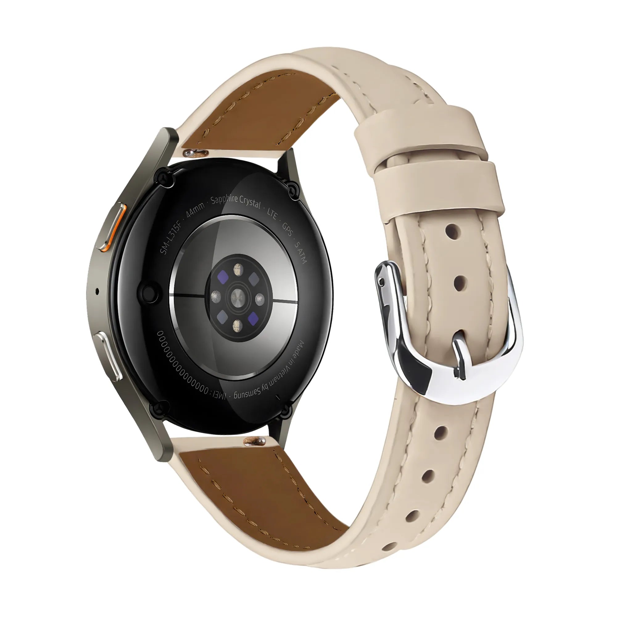 Coros Apex 42mm Slimfit Leather Strap (Milk Tea)