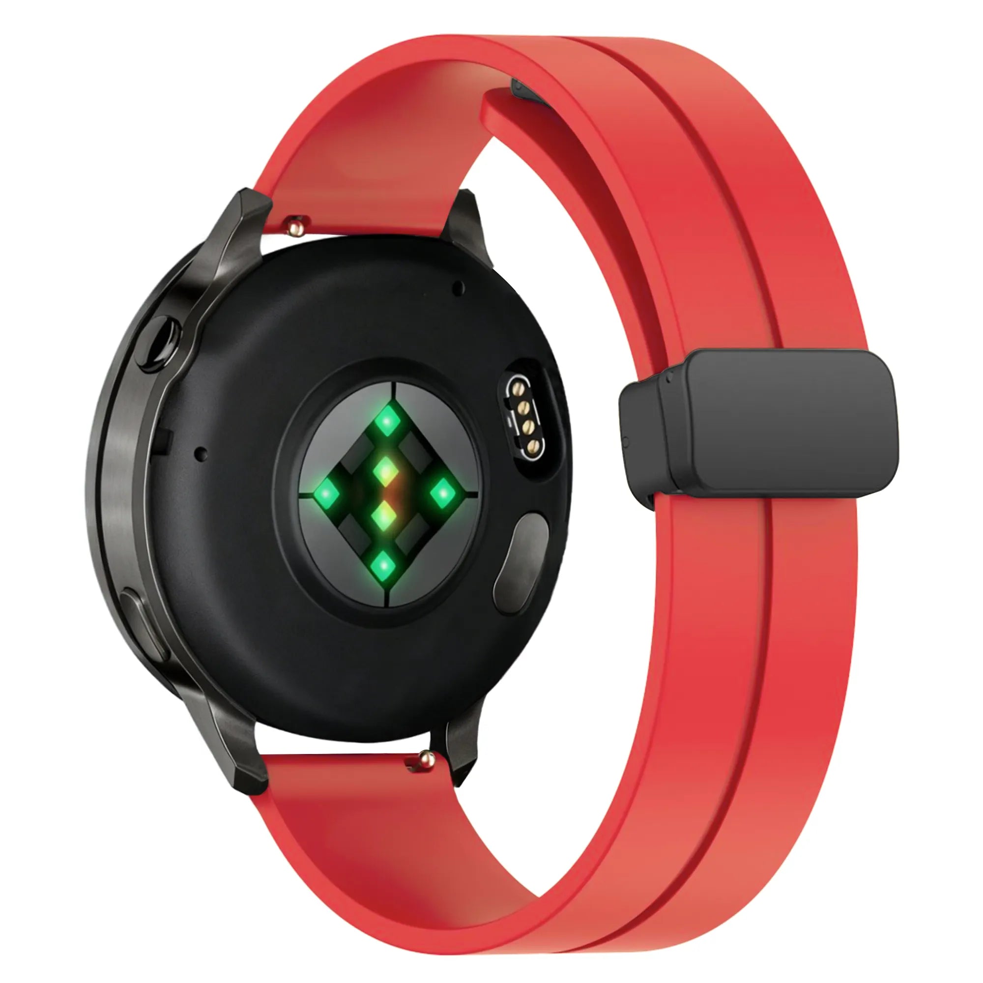 Bandz Bracelet silicone avec boucle en D Garmin Venu 2 (rouge)