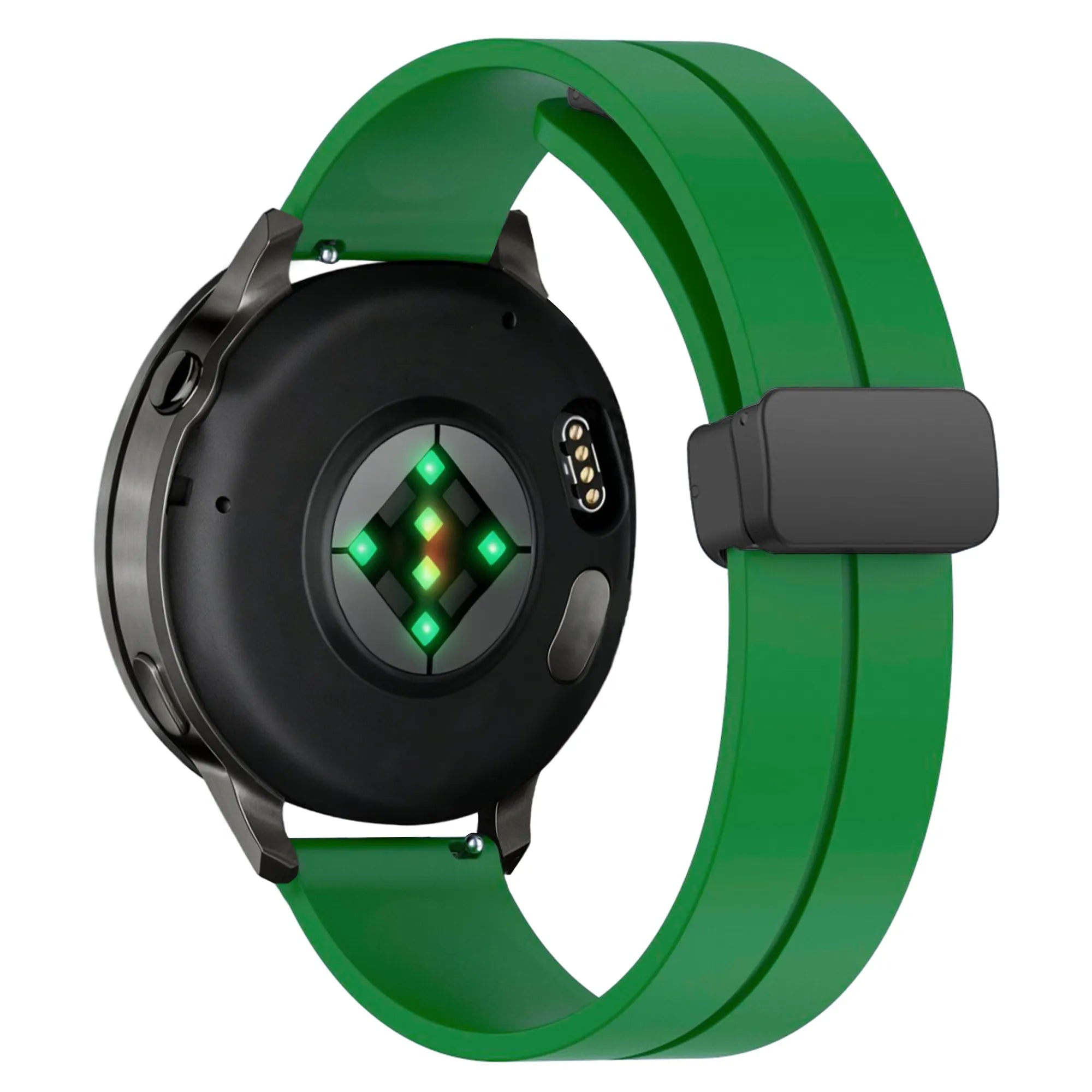 Bandz Bracelet silicone avec boucle en D Garmin Venu 2 (vert)
