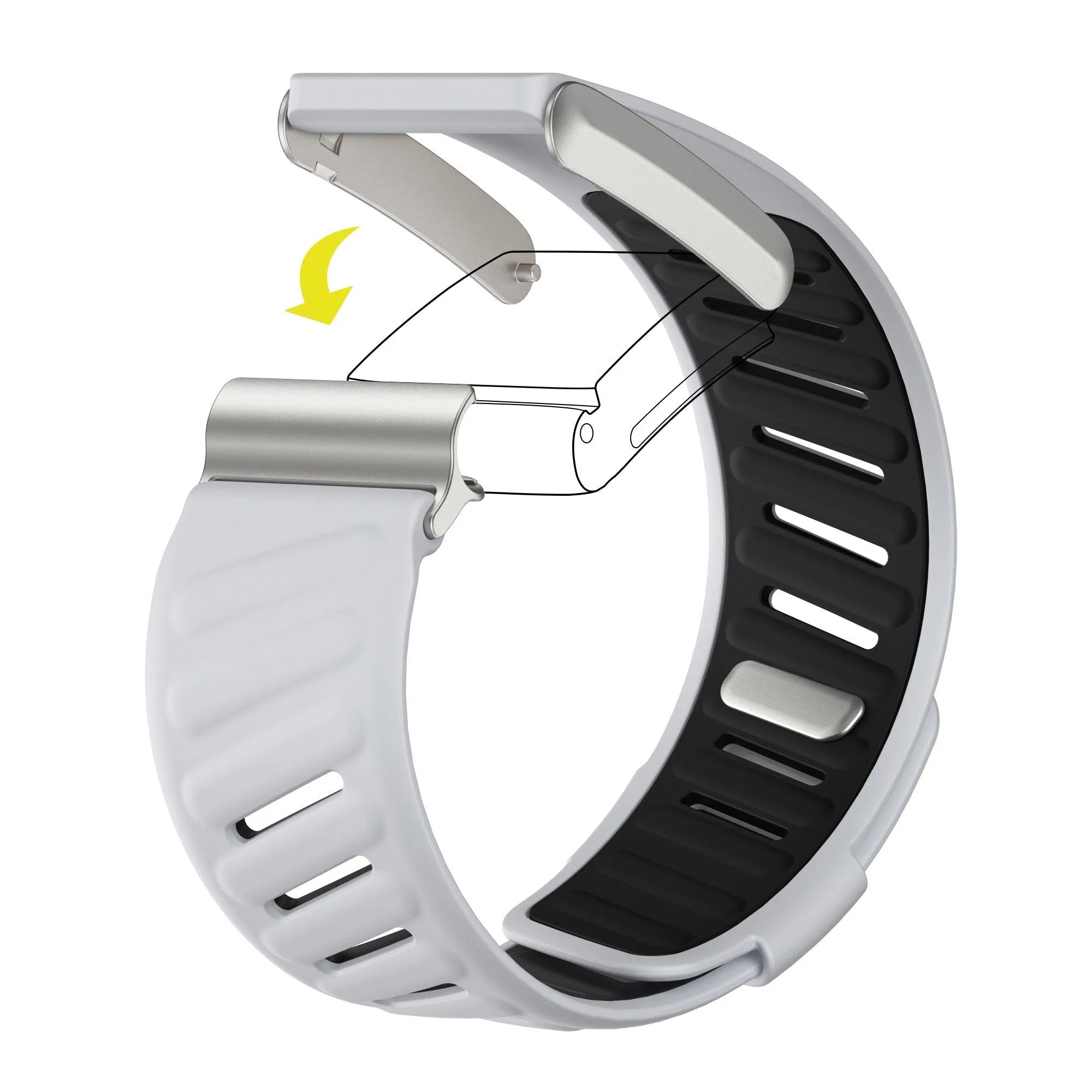Whoop 4.0 Sport Strap (Light Grey/Black)