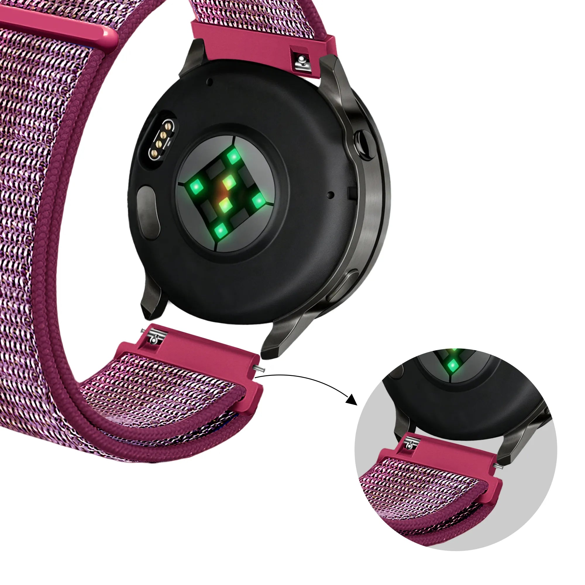Bandz Bracelet nylon Loop Garmin Vivoactive 4s (baies)