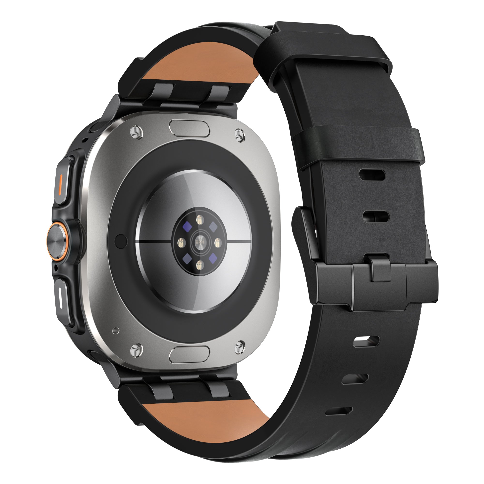 Bracelet cuir solide Samsung Galaxy Watch Ultra (noir)