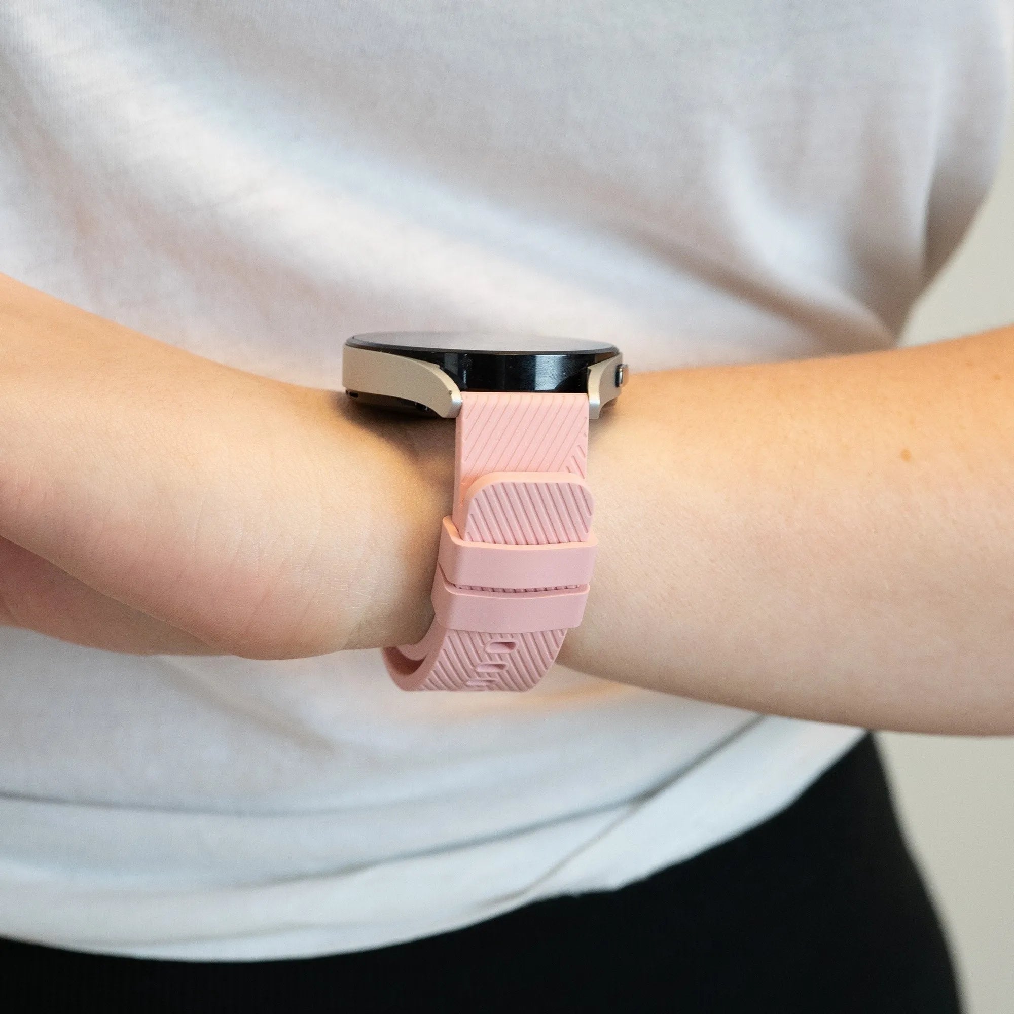 Bandz Bracelet silicone 'Deluxe' Levowatch DOITX3 (rose)