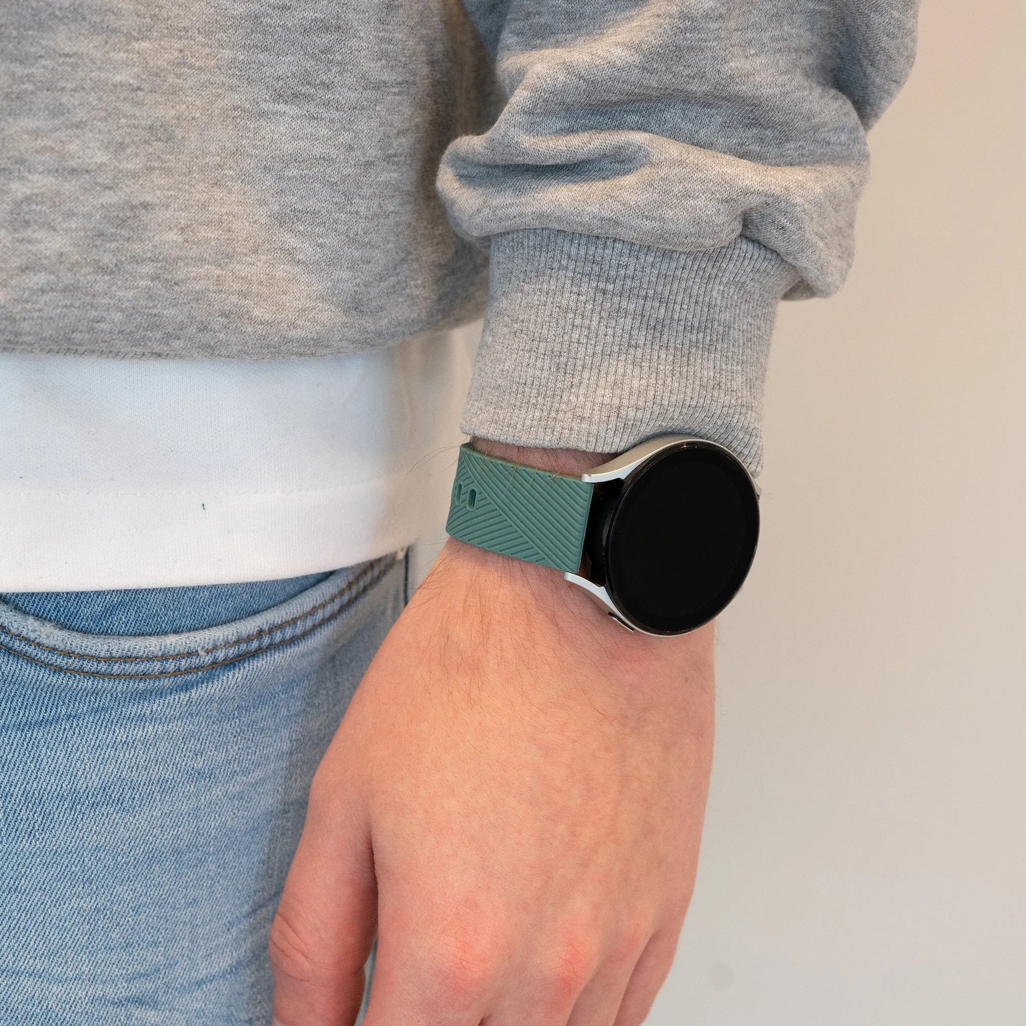Bandz Levowatch Edgy Silicone Strap 'Deluxe' (Viridian)