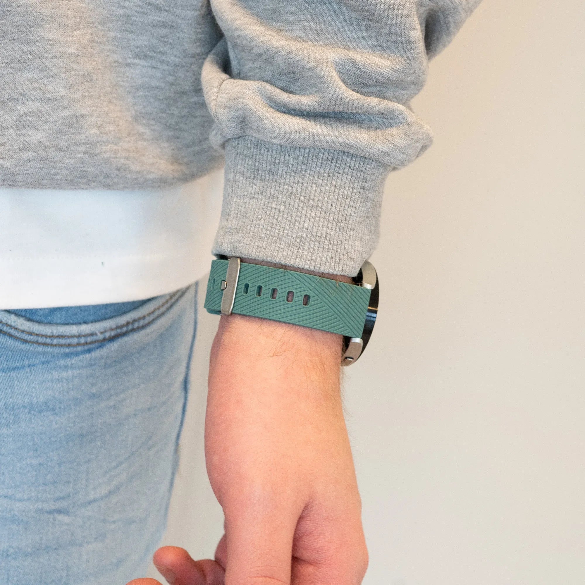 Bandz Levowatch Edgy Silicone Strap 'Deluxe' (Viridian)