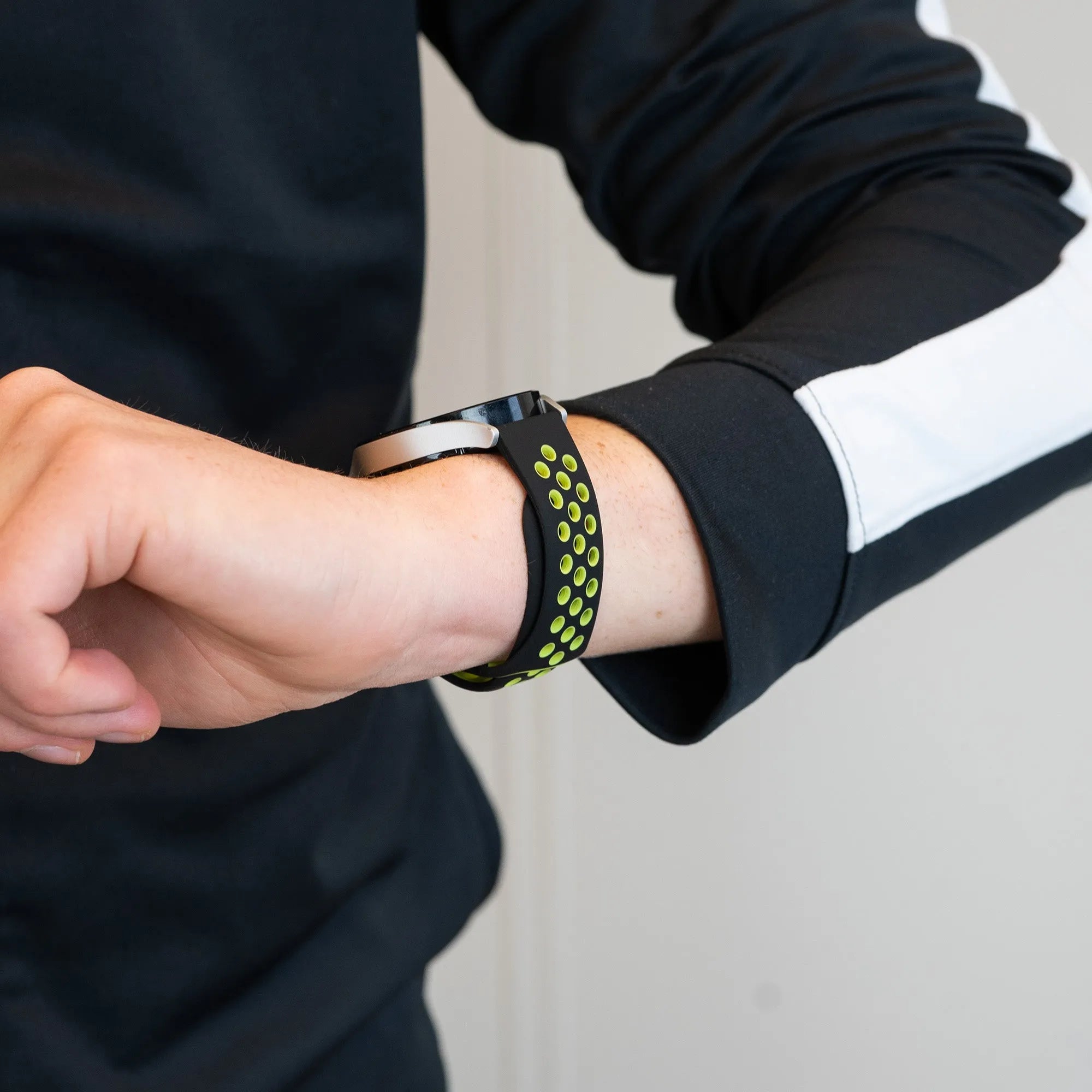 Bandz Bracelet sport 'Deluxe' Levowatch Eve (noir/jaune)