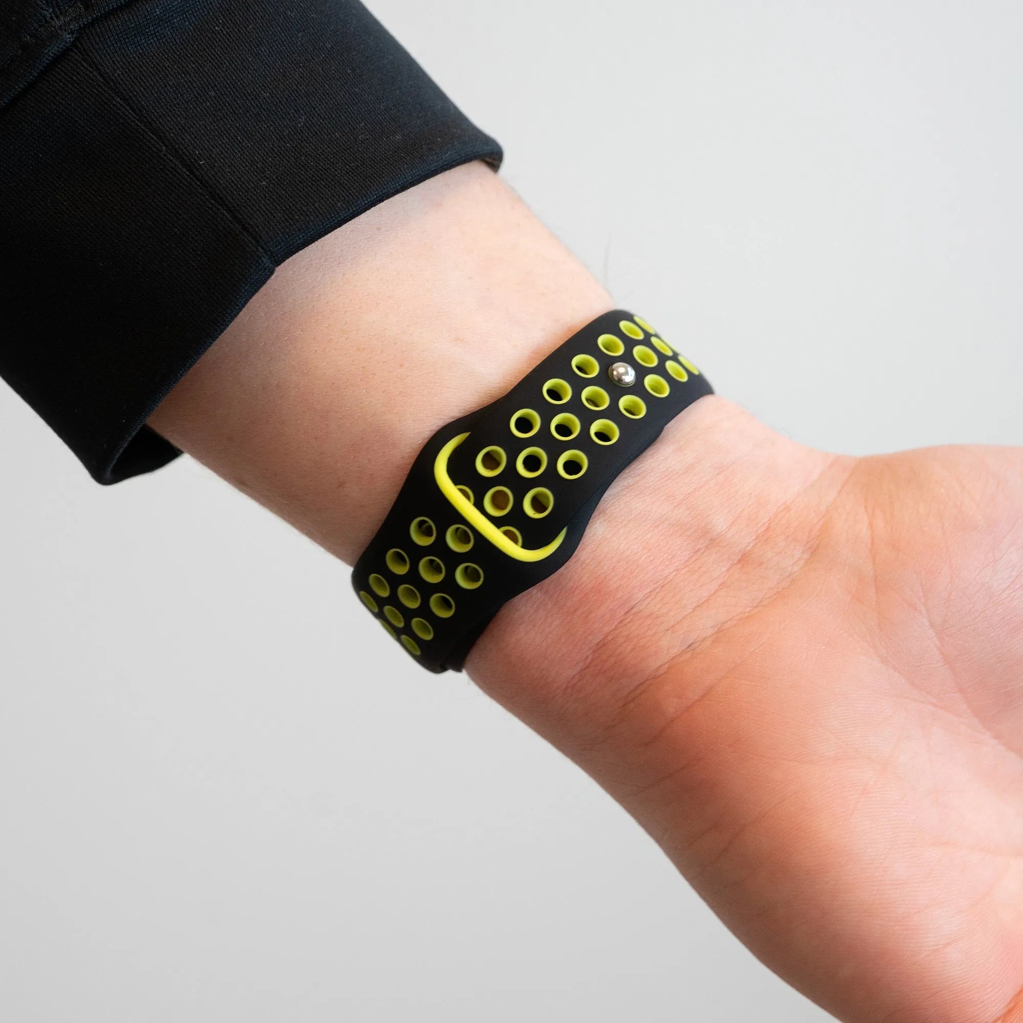 Bandz Bracelet sport 'Deluxe' Levowatch Eve (noir/jaune)