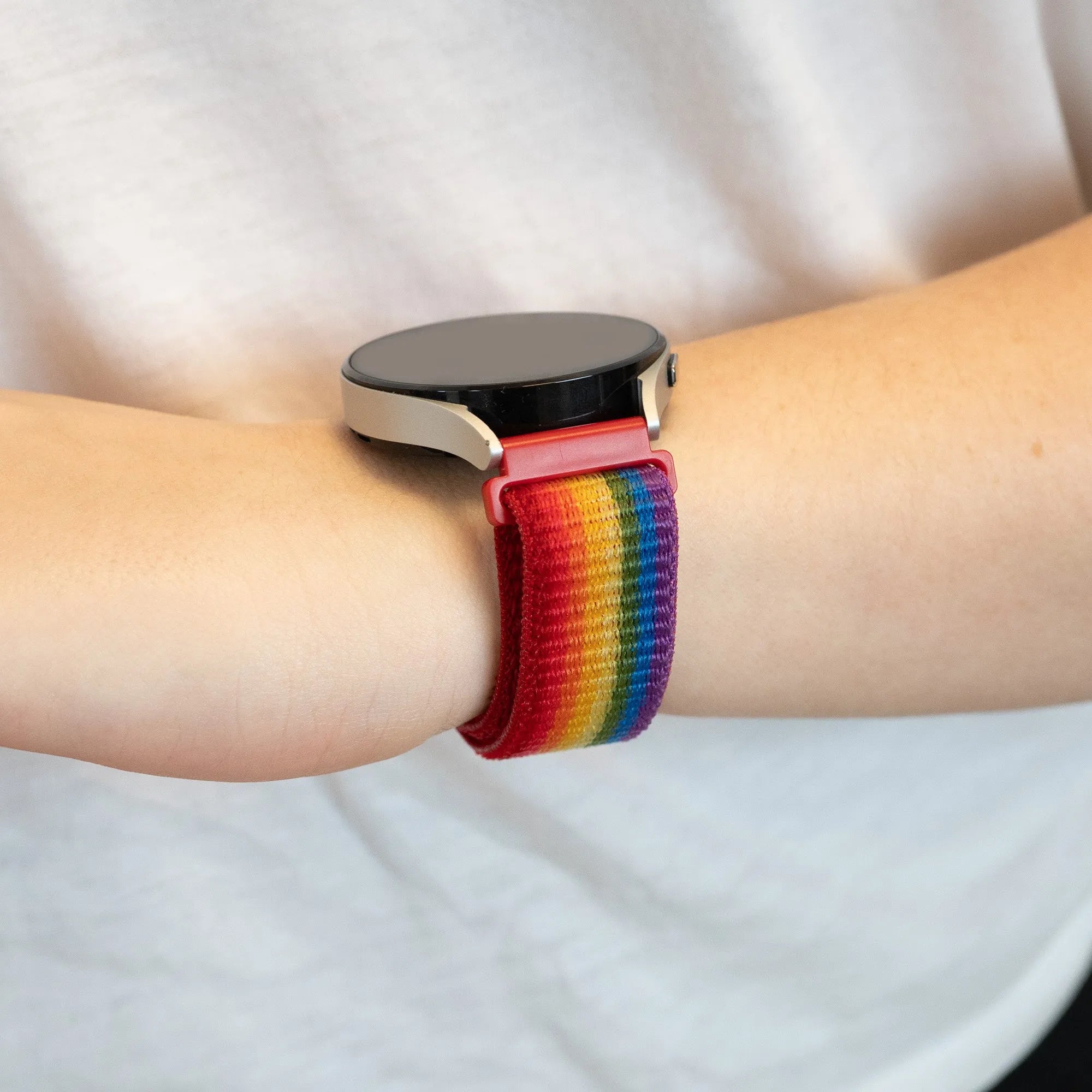 Bandz Bracelet nylon à boucle Levowatch Edgy (arc-en-ciel)