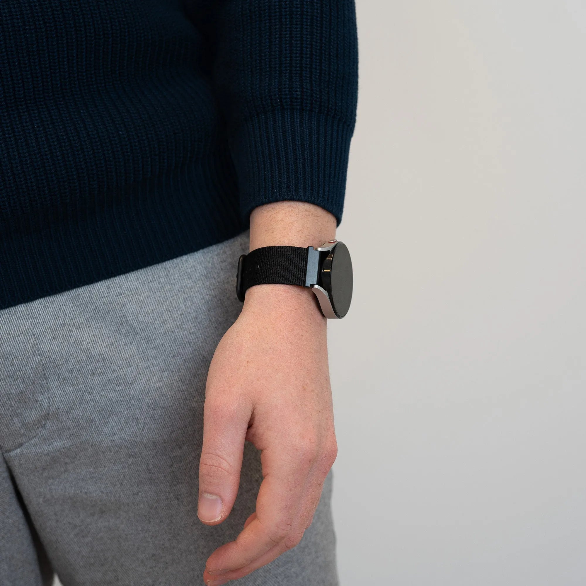 Bandz Bracelet nylon à boucle Levowatch Edgy (noir)