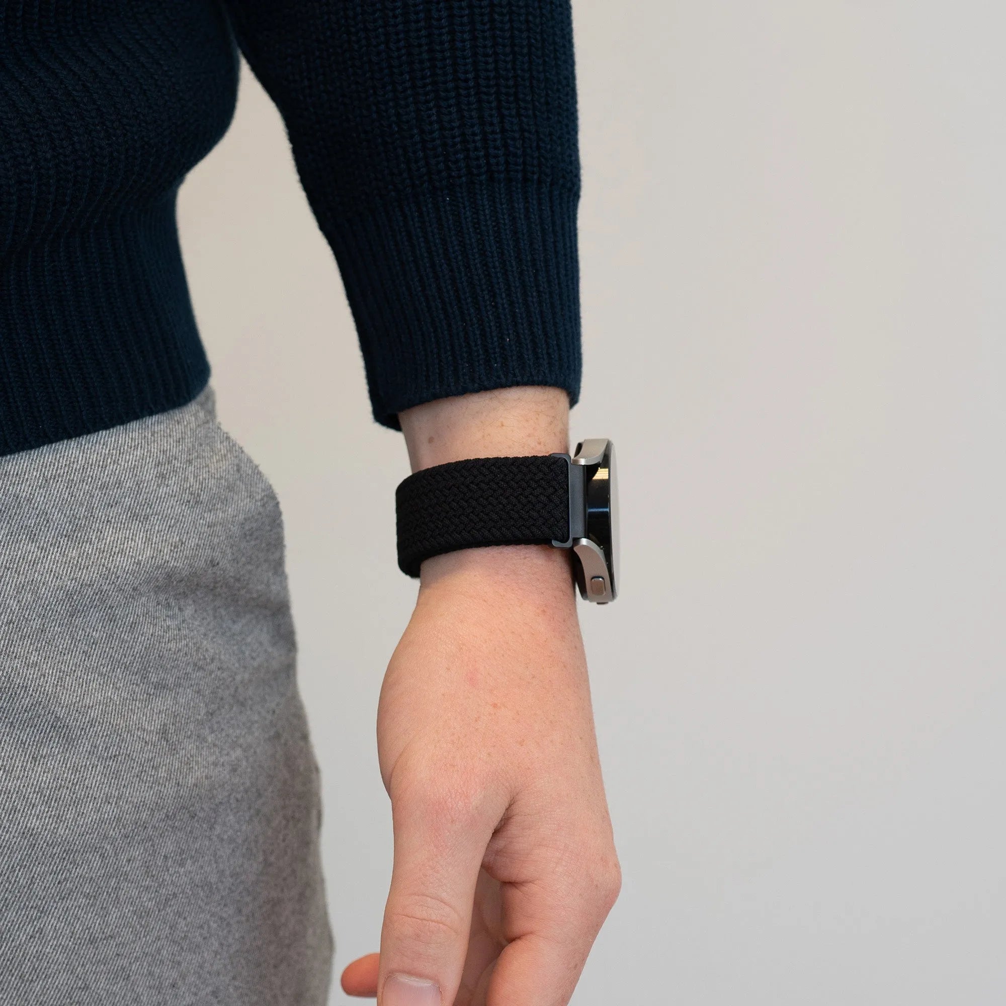 Bandz Levowatch Edgy Woven Nylon Strap (Black)