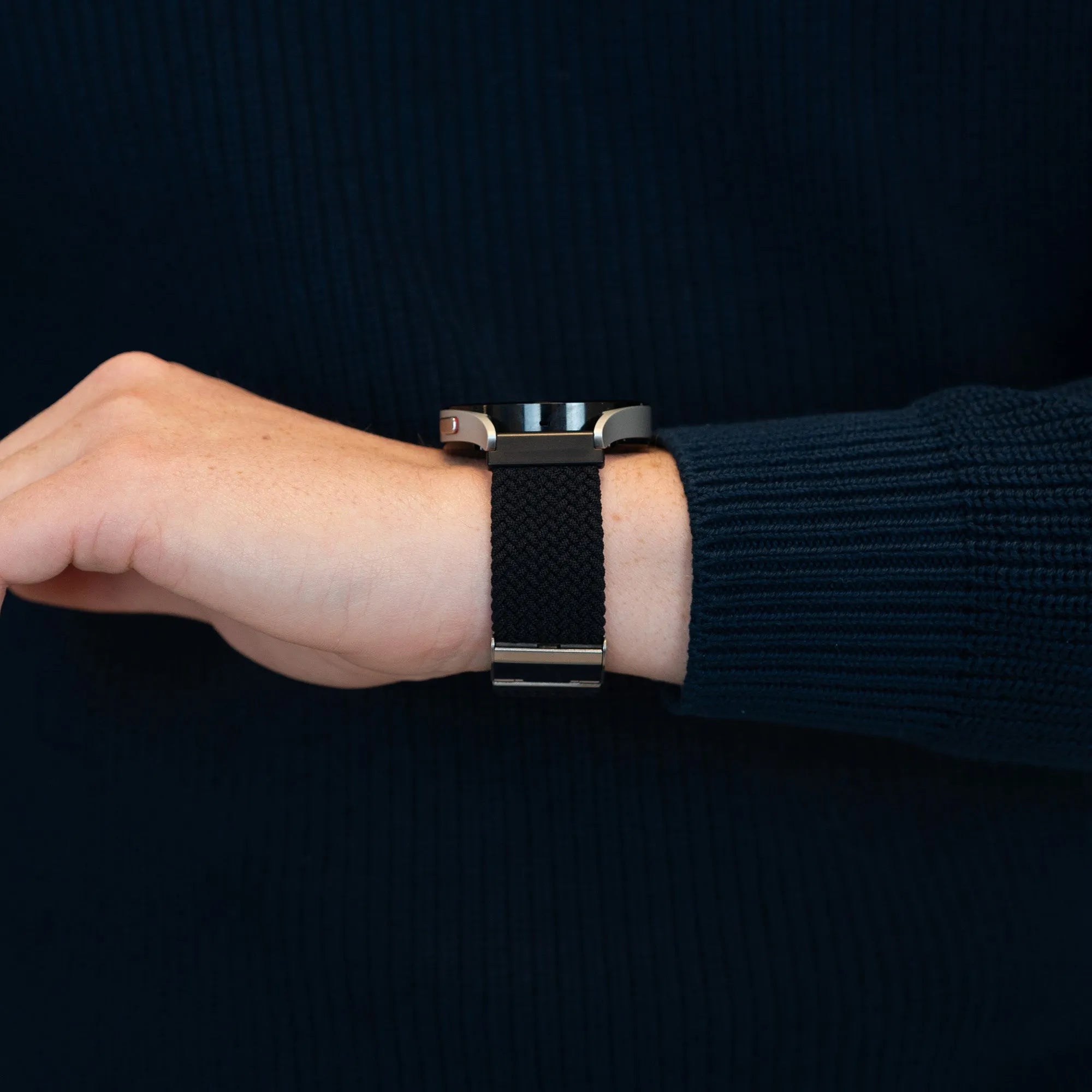 Bandz Levowatch Edgy Woven Nylon Strap (Black)