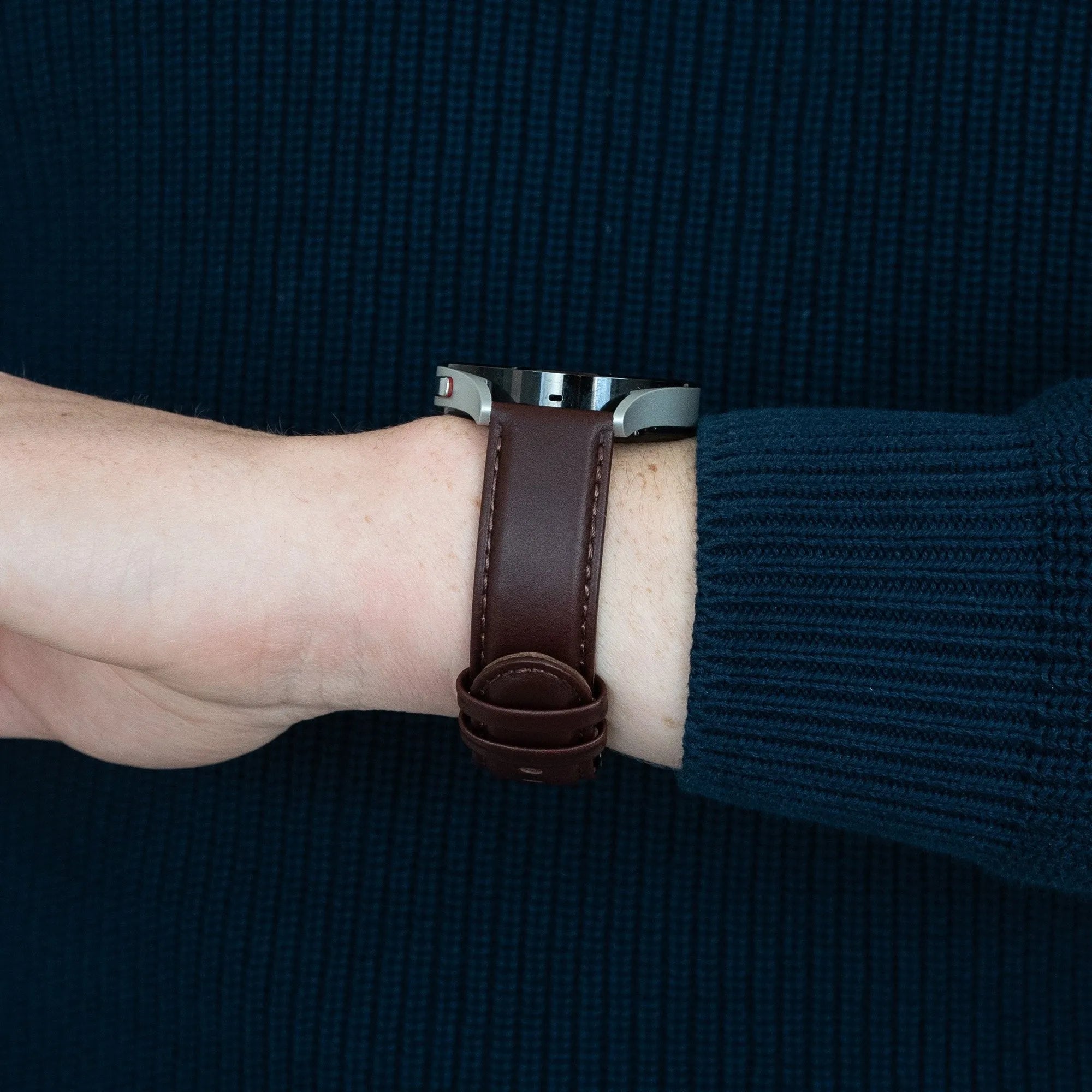 Bandz Bracelet cuir 'Classic' Honor Watch 6 (marron foncé)