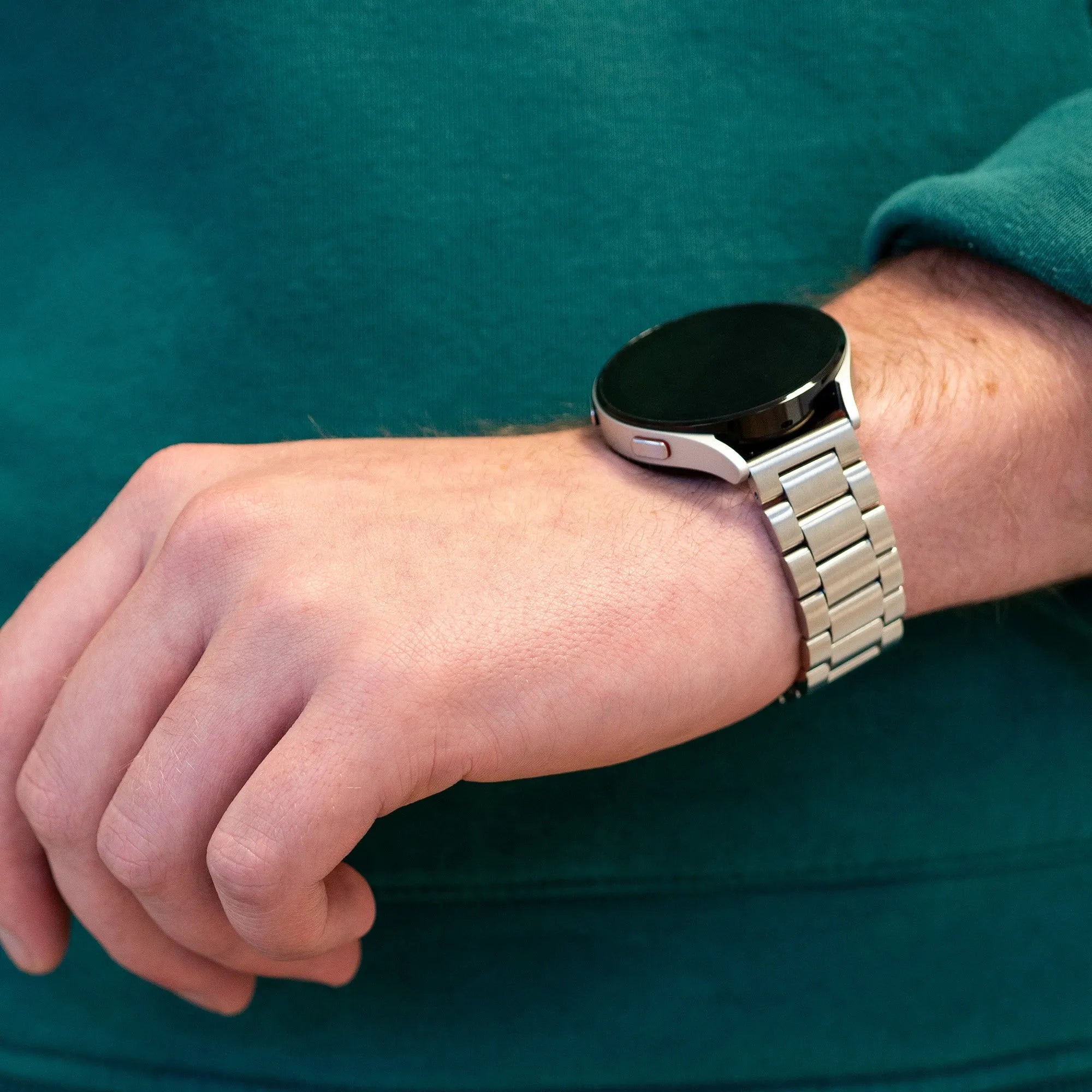 Bandz Bracelet acier 'Classic' Levowatch Edgy (argent)