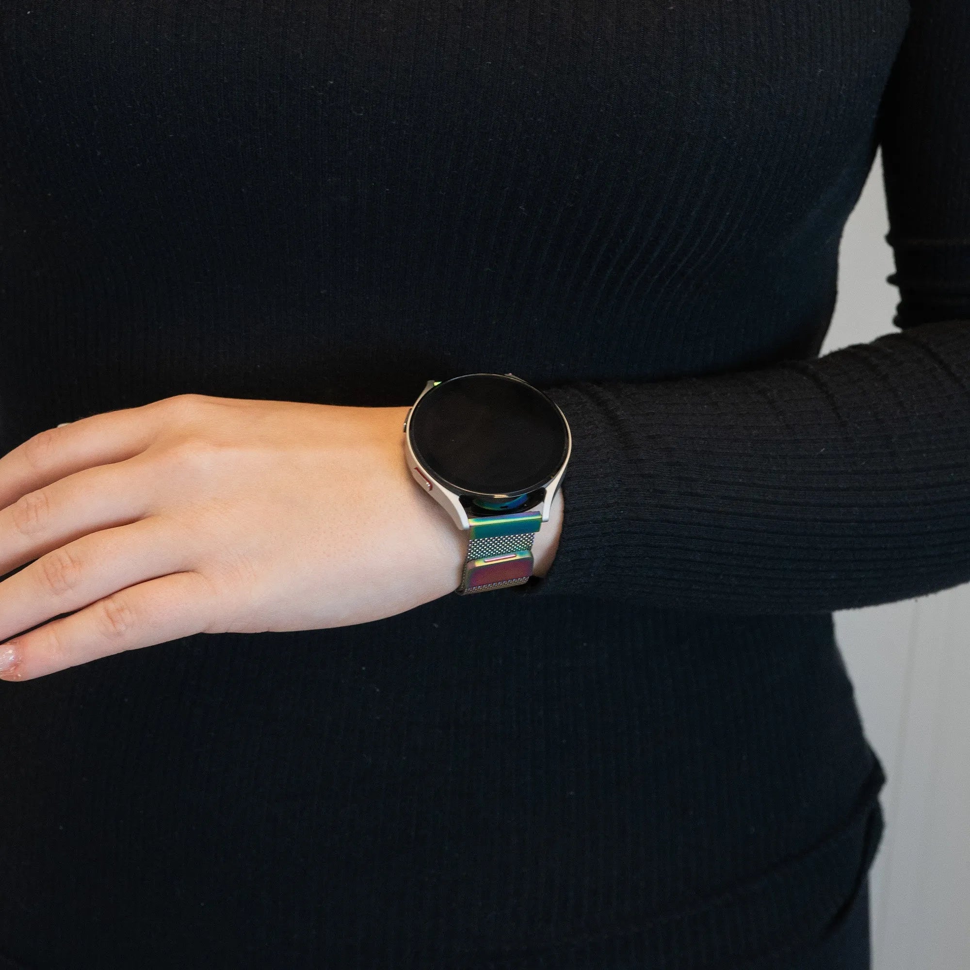 Bandz Bracelet milanais 'Loop' Levowatch Tiny (nacré)