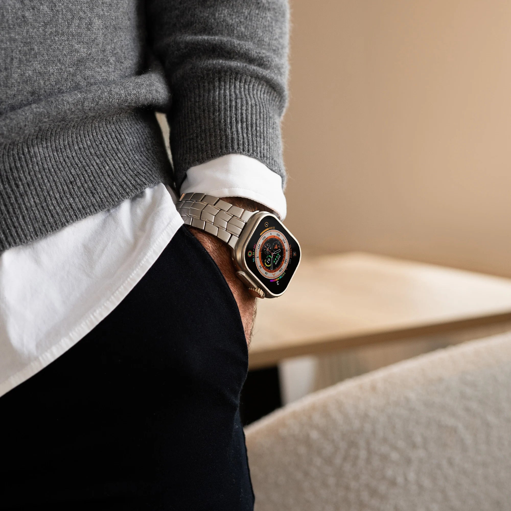 Bandz Bracelet titane 'Supreme' Apple Watch Ultra (titane)