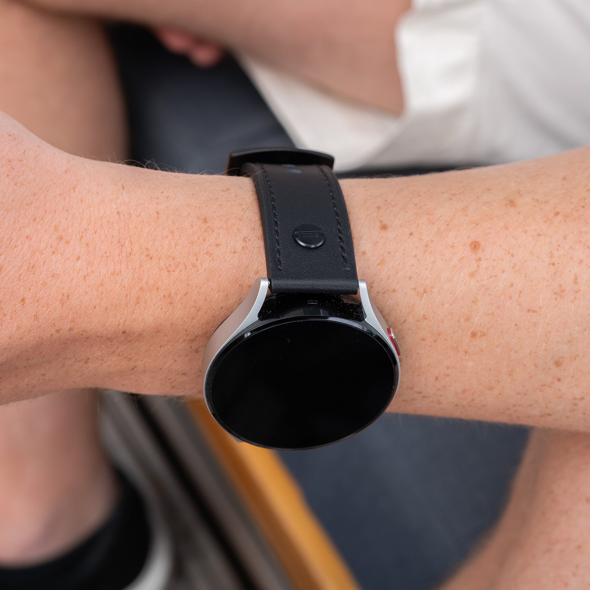 Bracelet cuir avec vis Xiaomi Watch 2 Pro (noir)