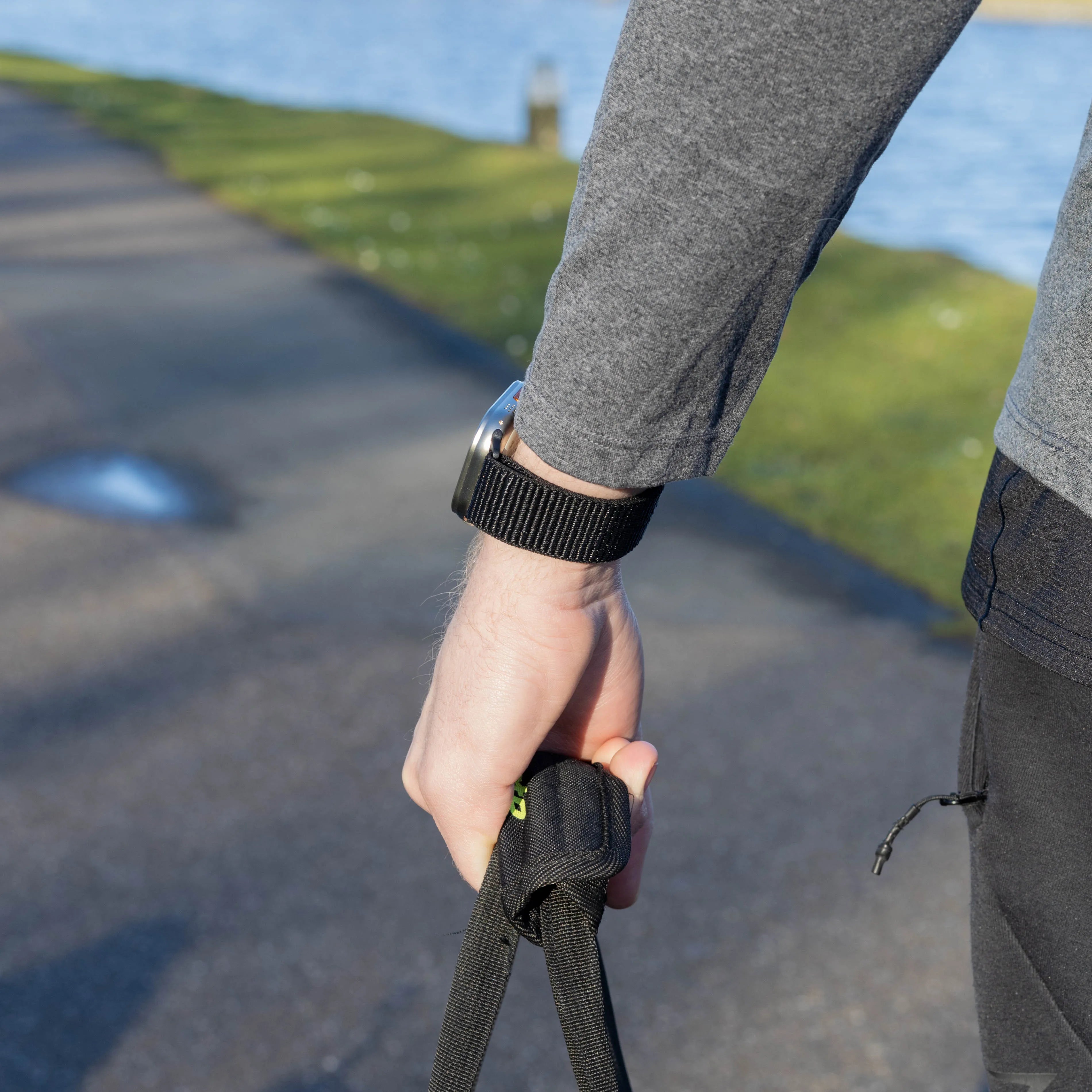Bandz Bracelet nylon 'Classique' avec P-buckle Apple Watch (noir)